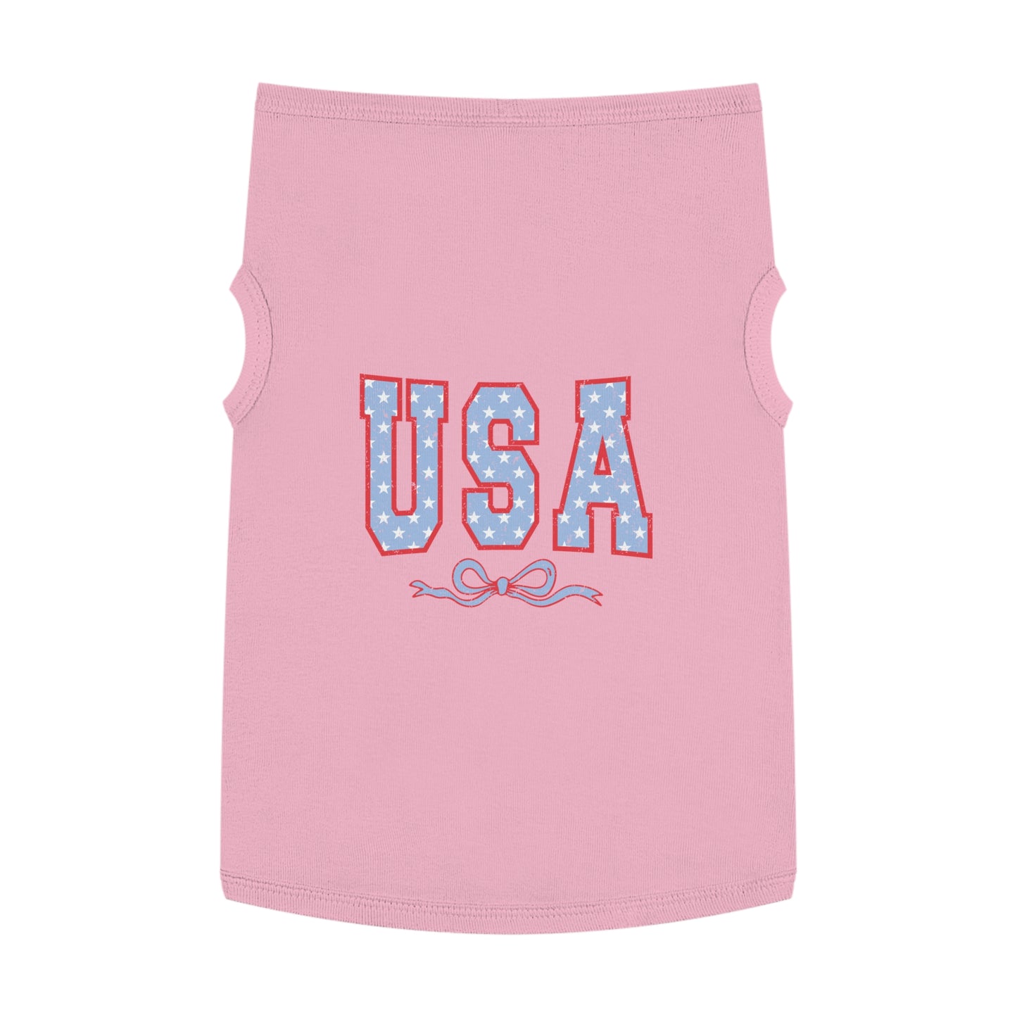 Princess Grace USA Stars Pet Tank Top Patriotic Dog Apparel for 4th of July & Independence Day