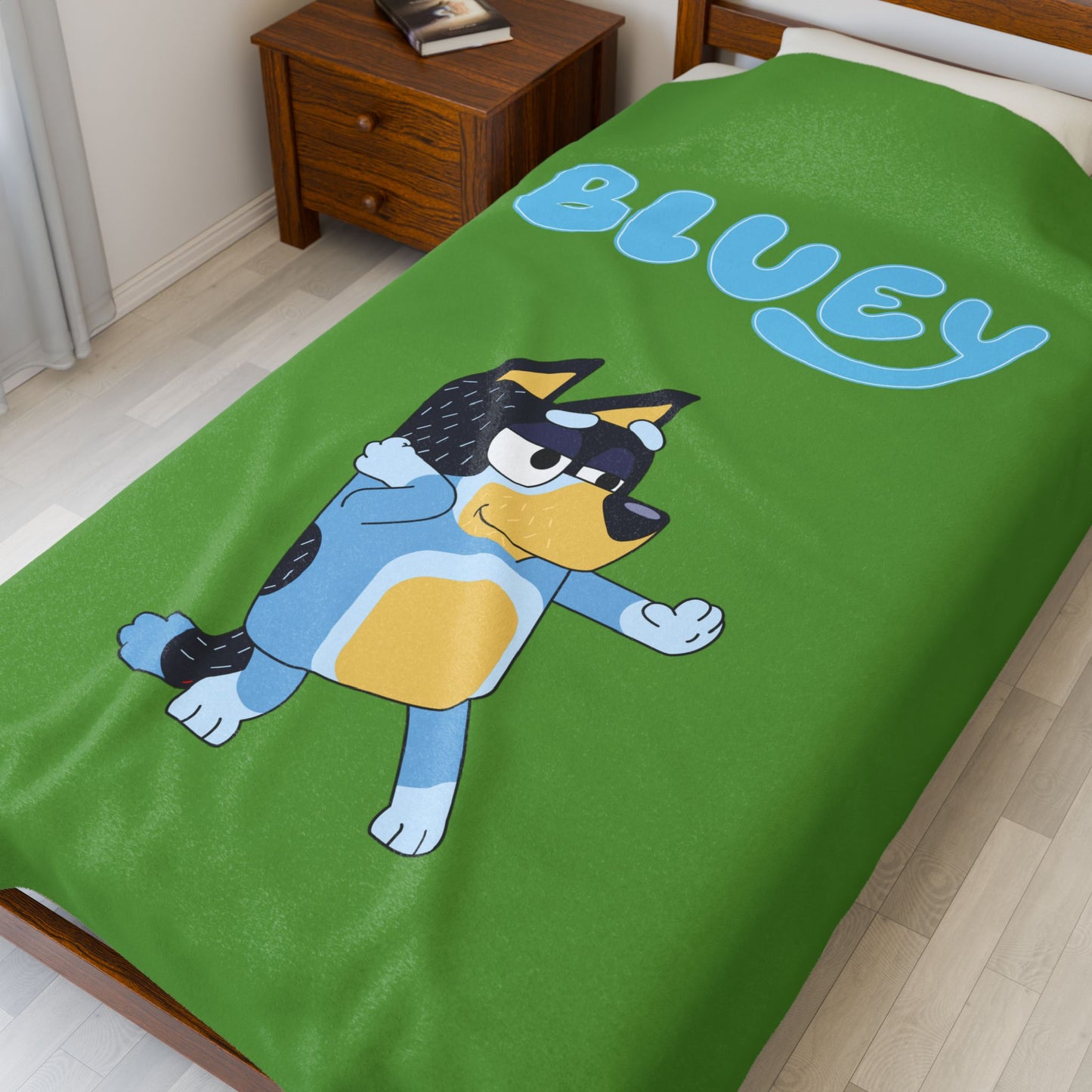Princess Grace Bluey Velveteen Plush Blanket Cozy & Fun for Kids