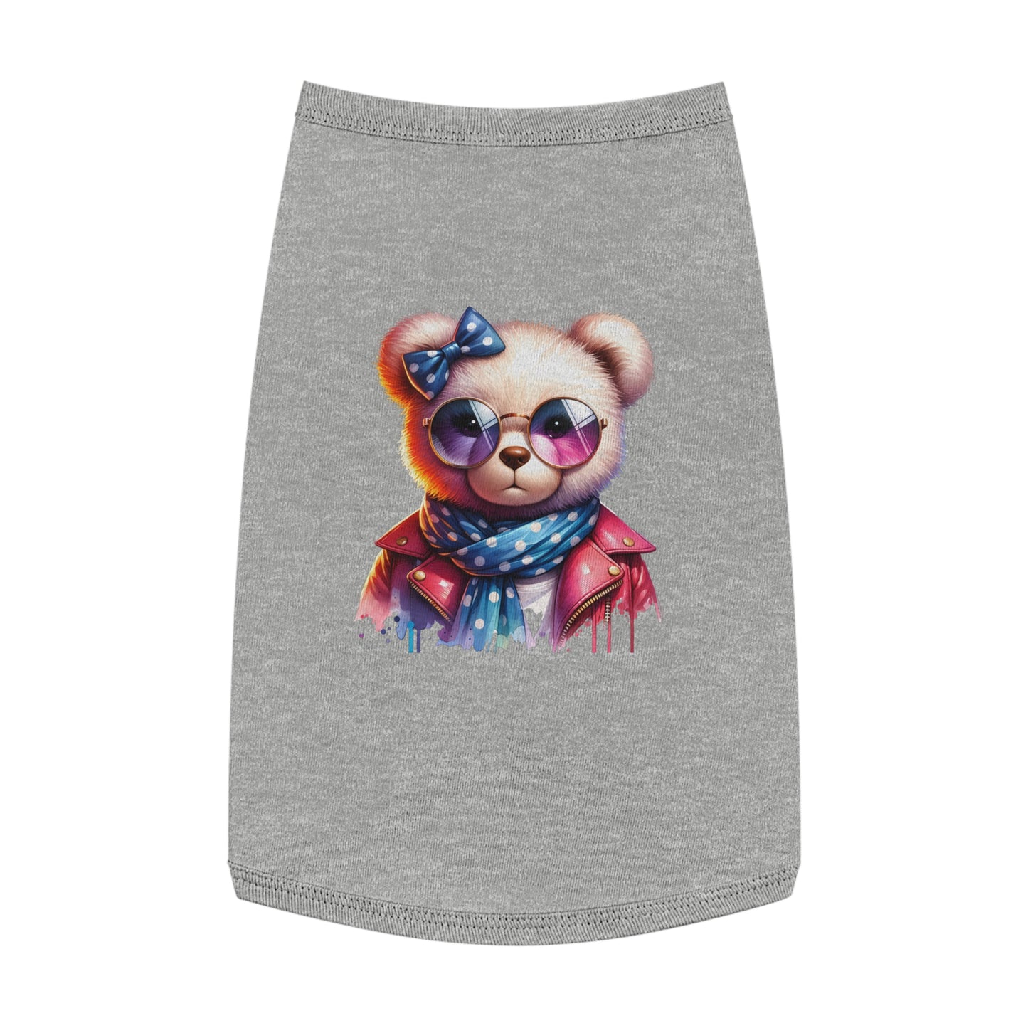 Princess Grace CUTE Trendy Pet Tank Top with Stylish Bear Design