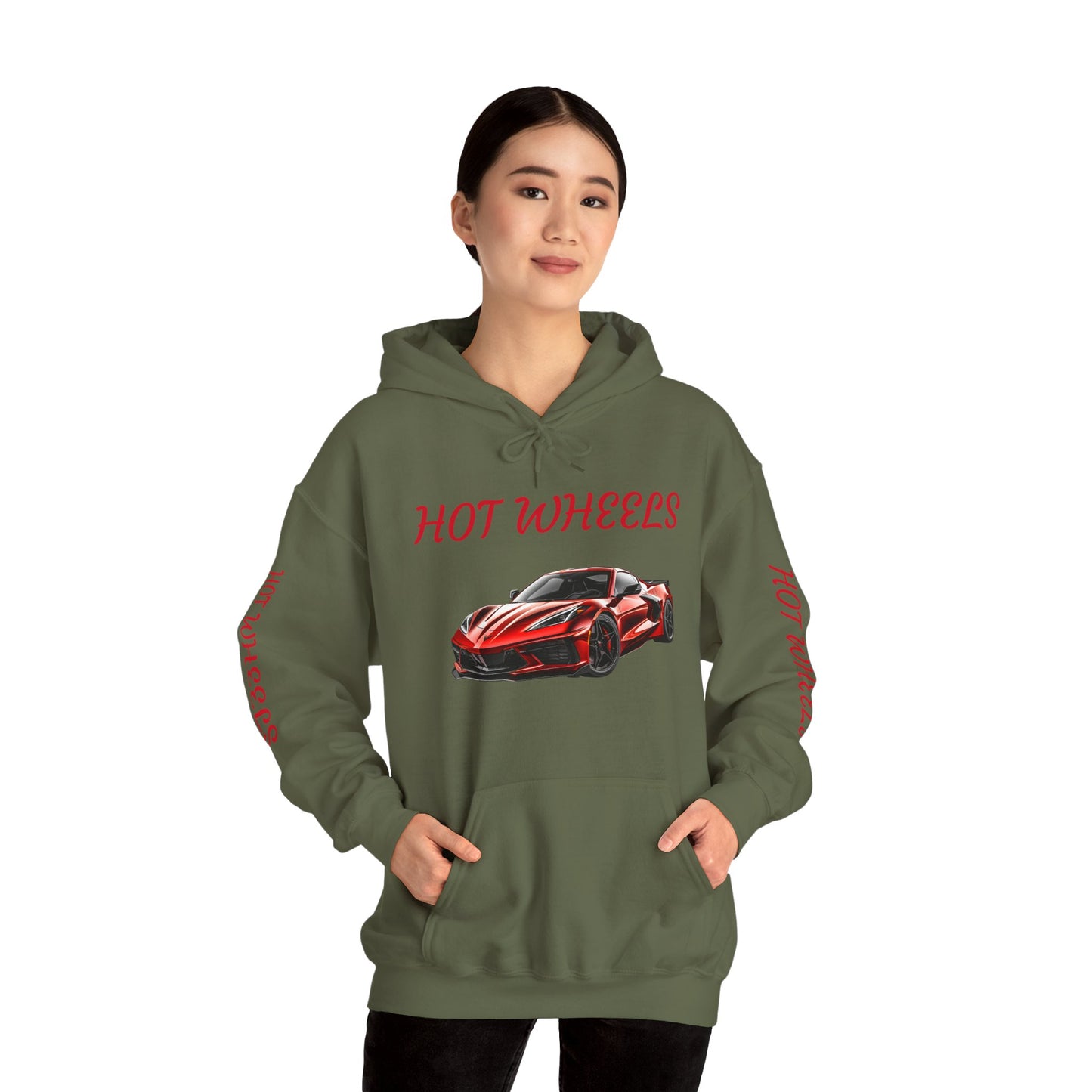Princess Grace Hot Wheels Unisex Hooded Sweatshirt Stylish Car Graphic Sweatshirt for Car Enthusiasts