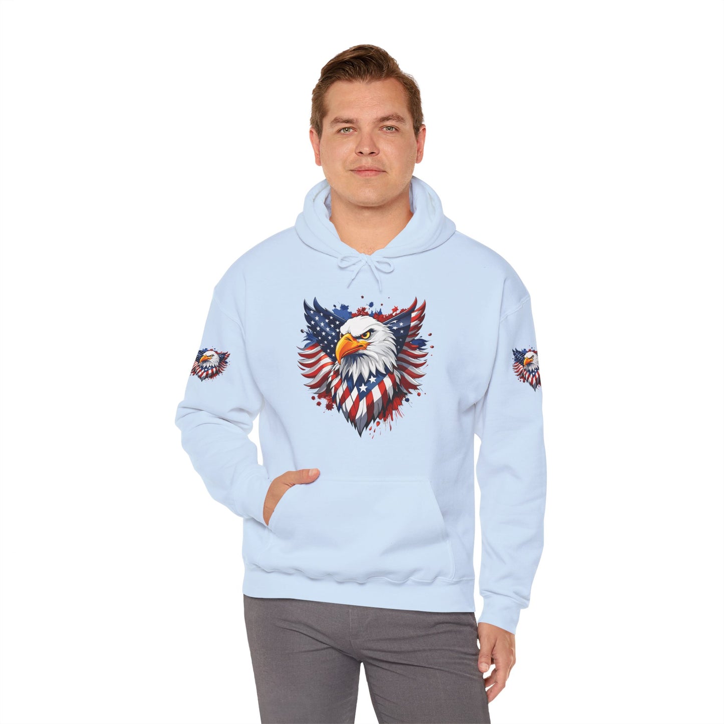 Princess Grace Patriotic Eagle Hoodie Unisex Heavy Blend Hooded Sweatshirt