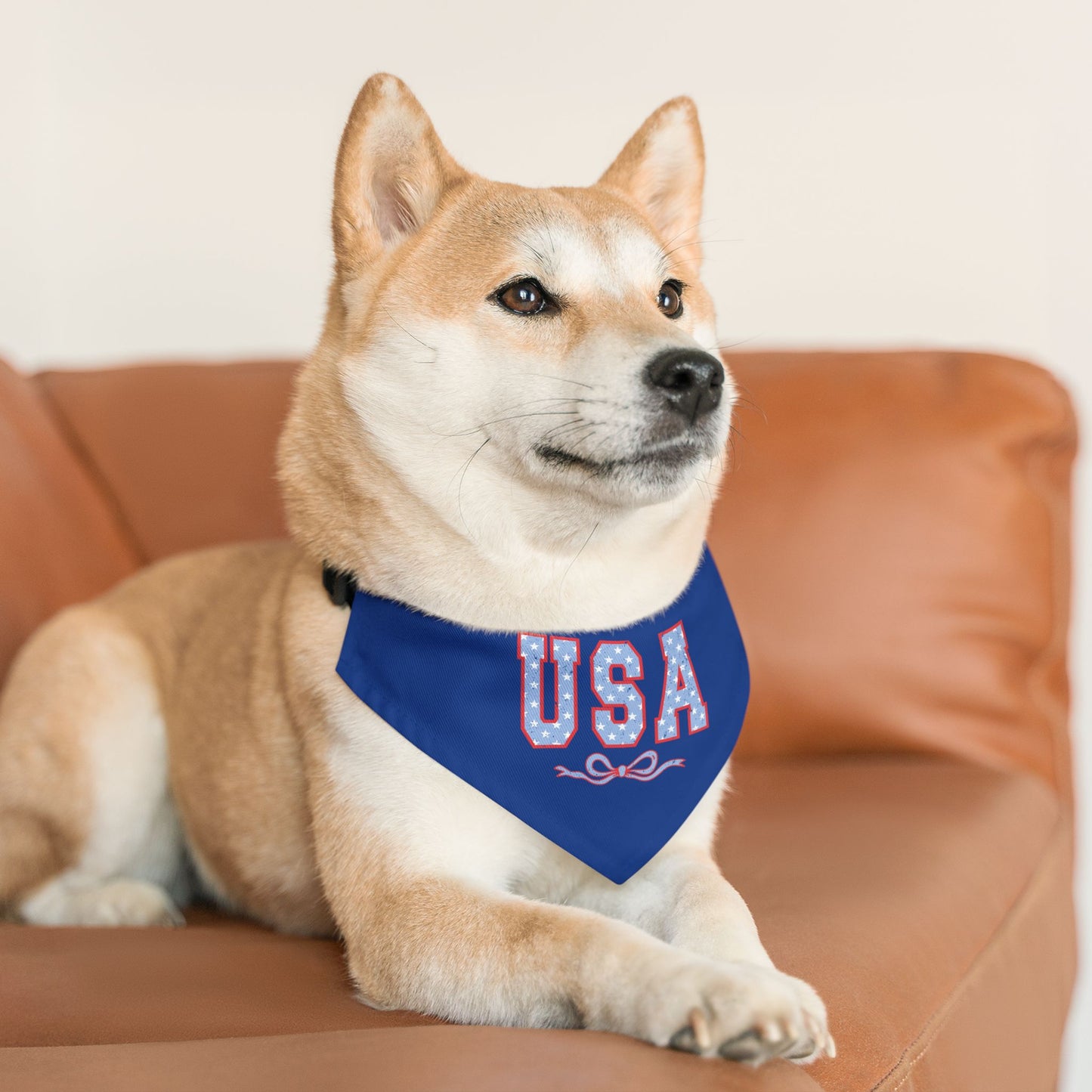 Princess Grace USA Patriotic Pet Bandana Collar for Dogs Perfect for Holidays and Celebrations