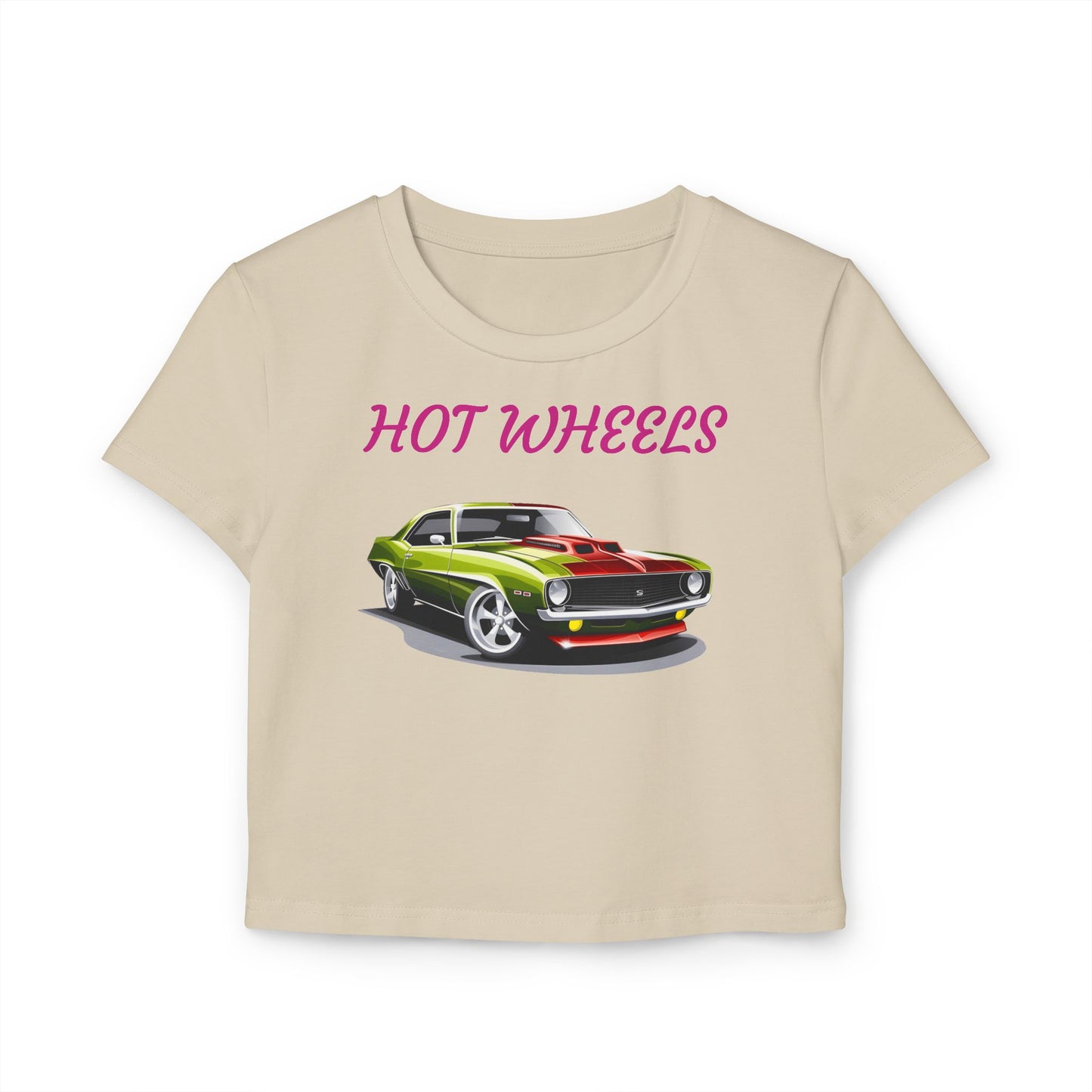 Princess Grace Hot Wheels Graphic Baby Tee for Women Stylish Retro Car Tee Perfect for Car Lovers & Everyday Wear
