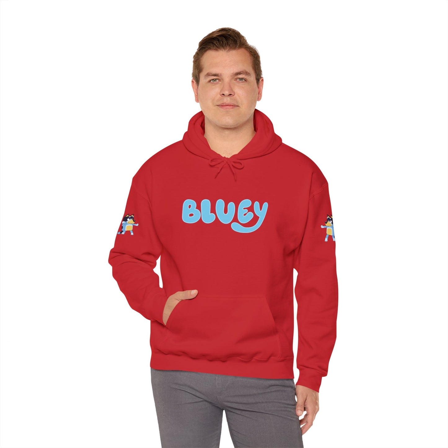 Princess Grace Bluey Unisex Hooded Sweatshirt Cozy Cartoon Style for Kids & Adults