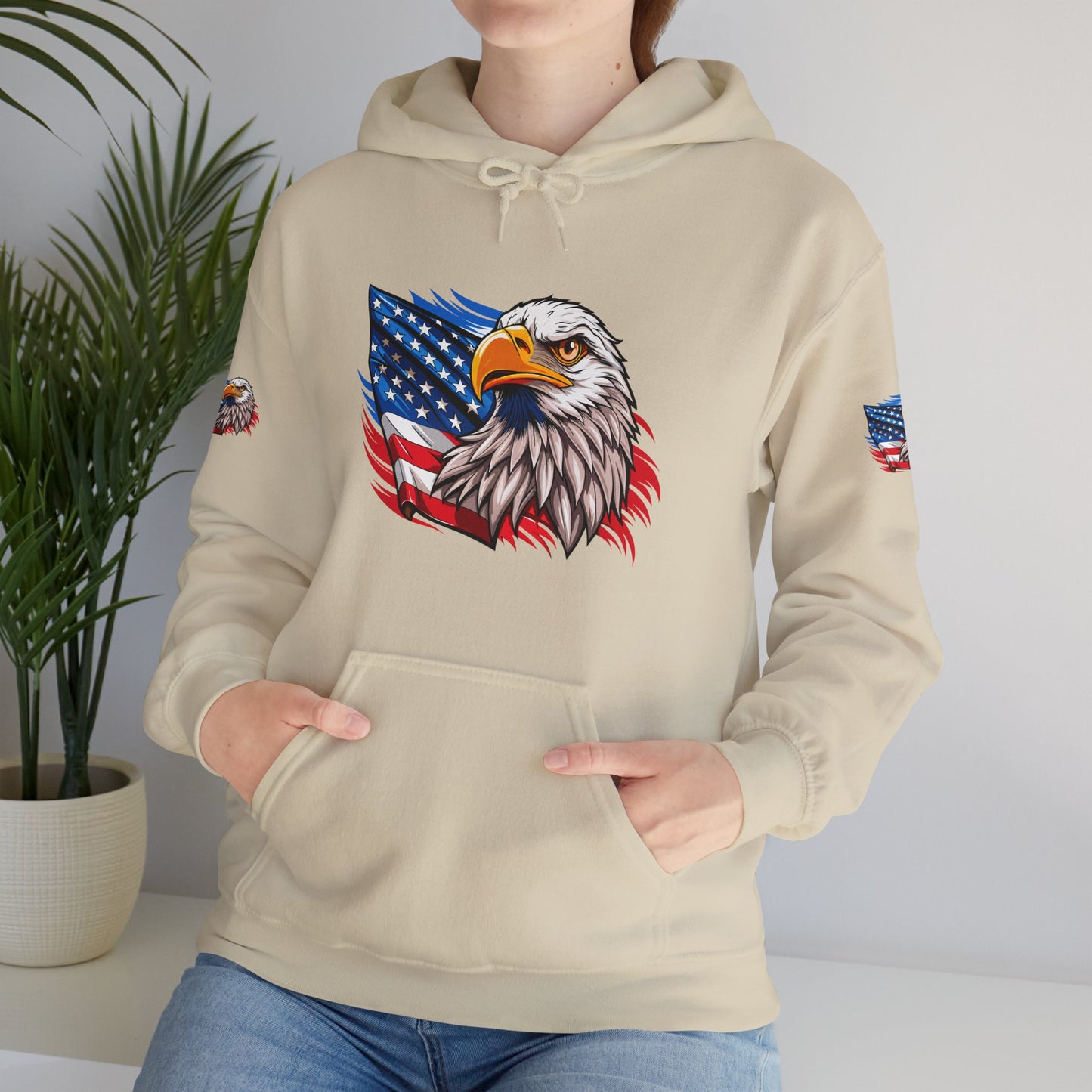 Princess Grace Patriotic Eagle Unisex Heavy Blend Hoodie