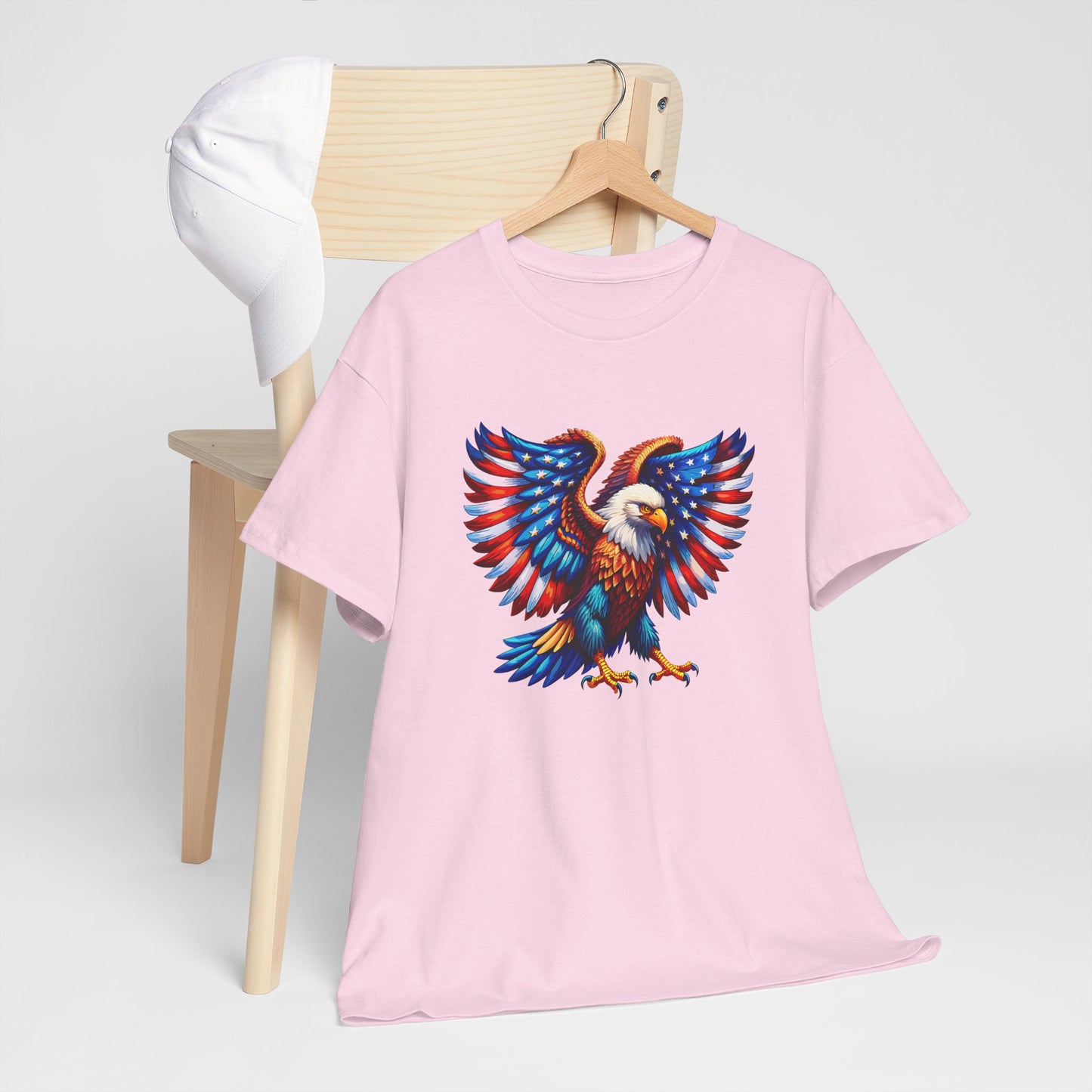 Princess Grace Patriotic Eagle Graphic Tee Unisex Heavy Cotton T-Shirt