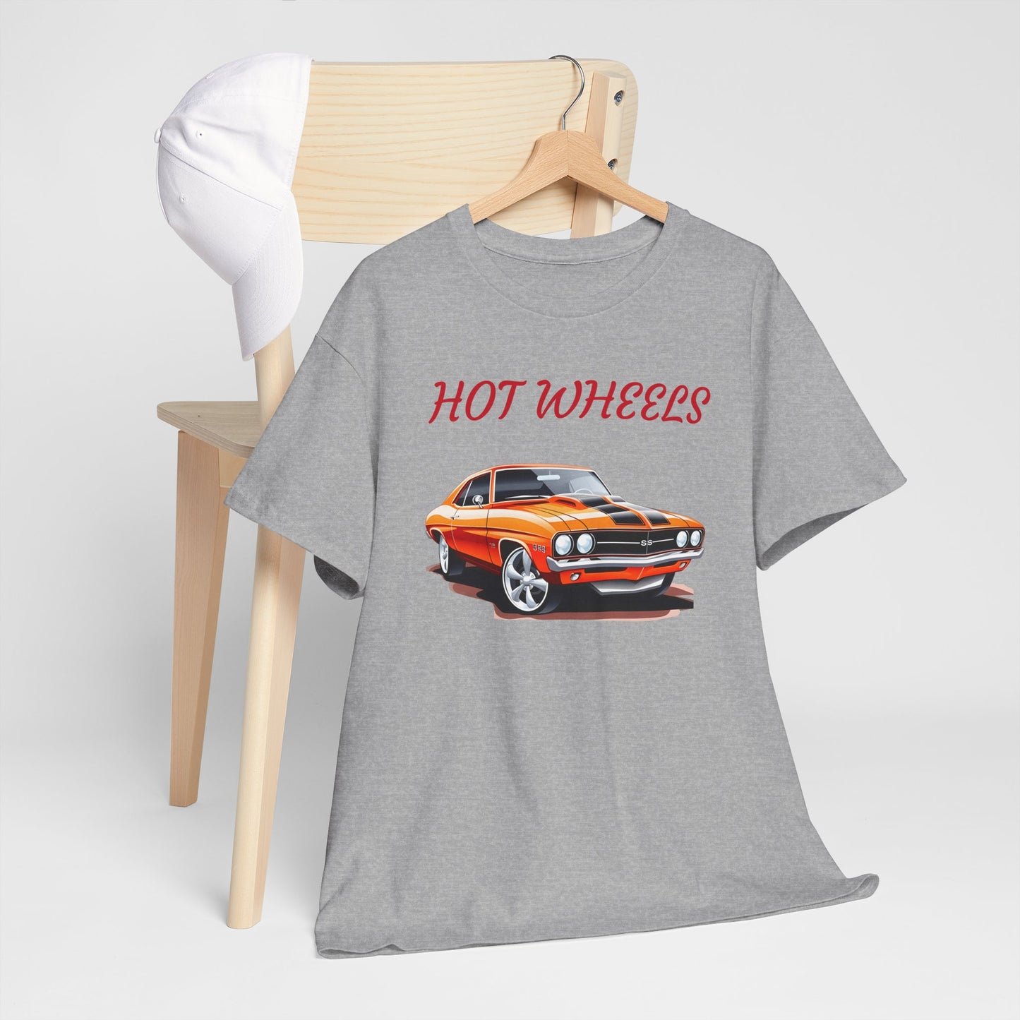 Princess Grace Retro Hot Wheels Unisex Heavy Cotton Tee Classic Car Graphic T-Shirt