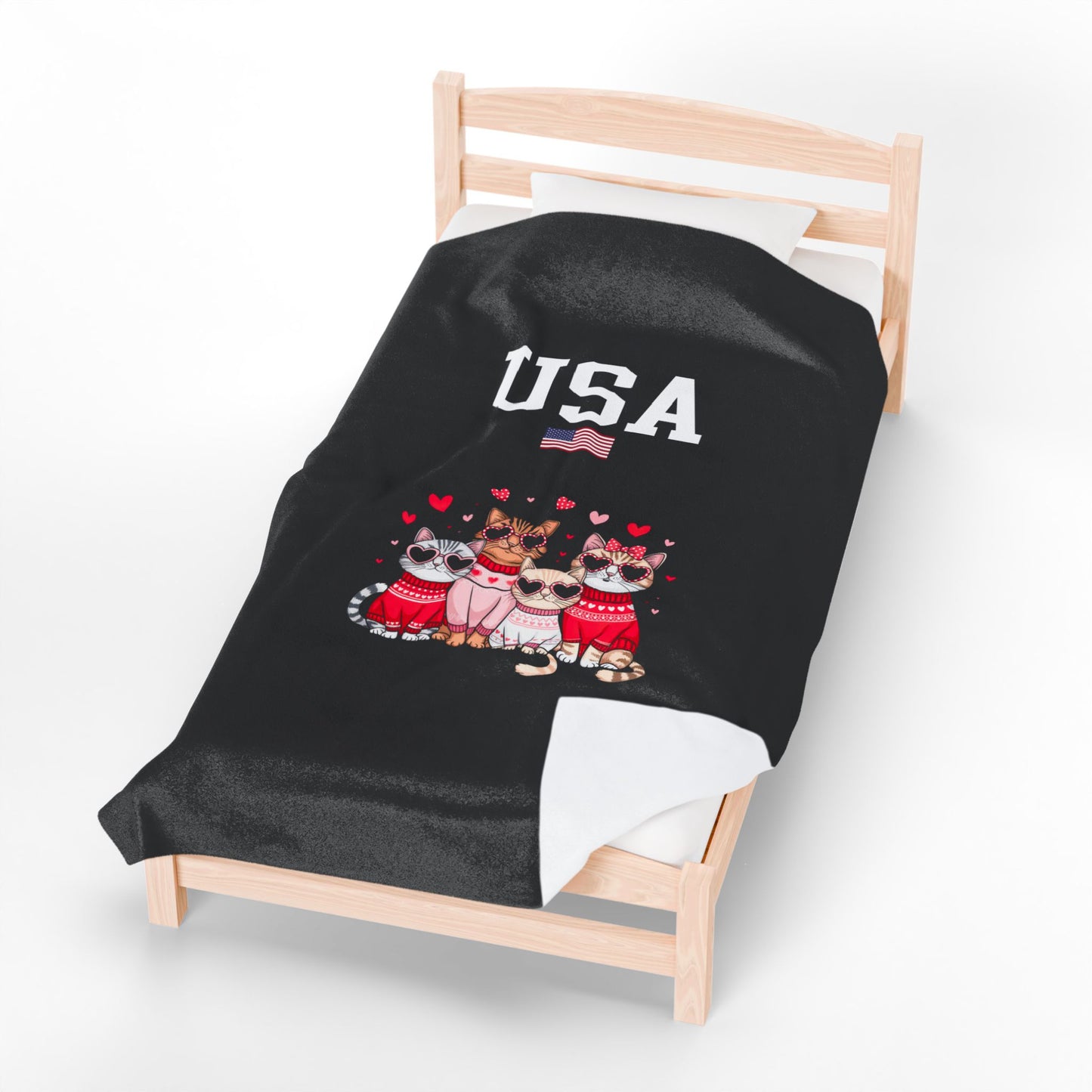 Princess Grace TEAM USA Velveteen Plush Blanket