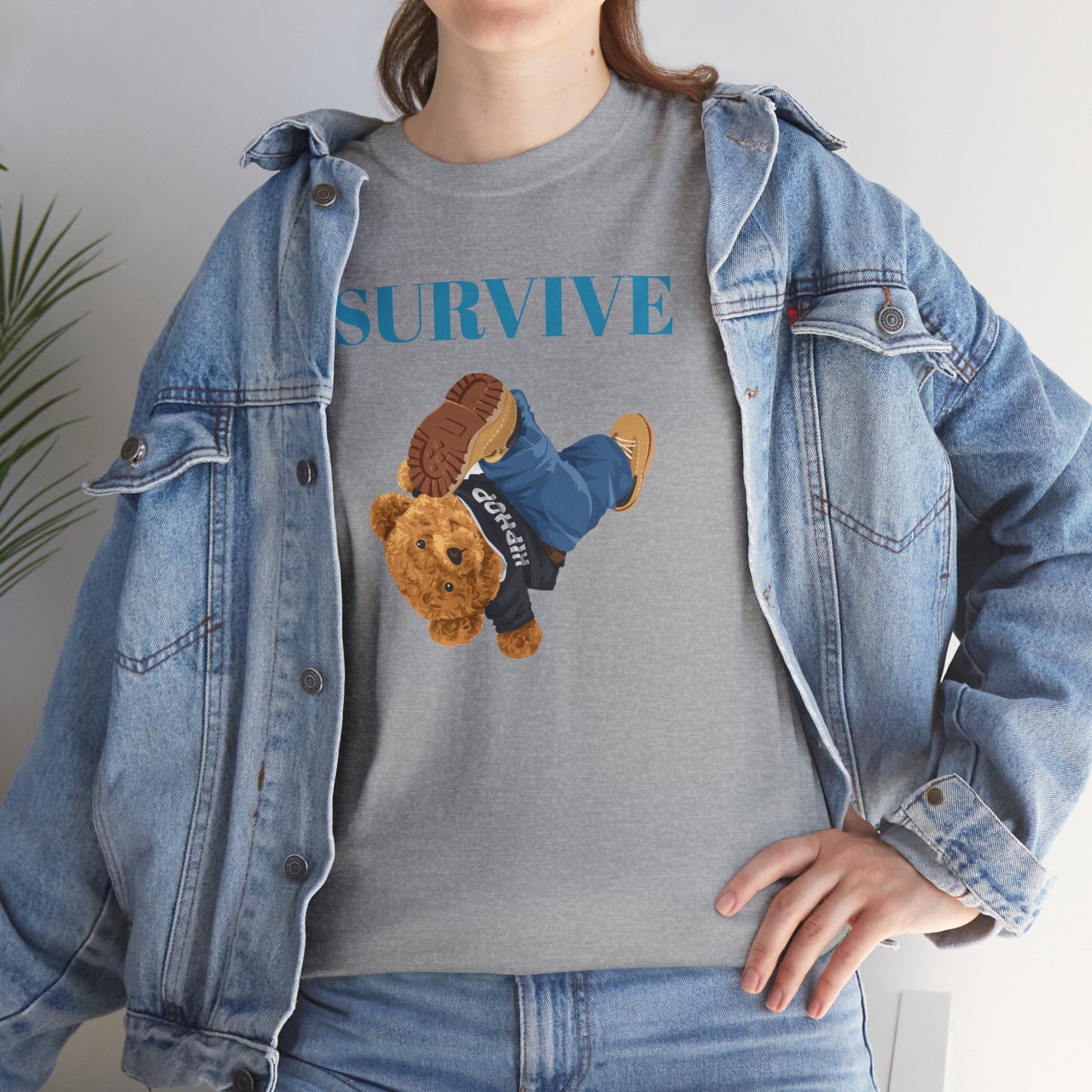 Princess Grace Survive Graphic Unisex Heavy Cotton Tee