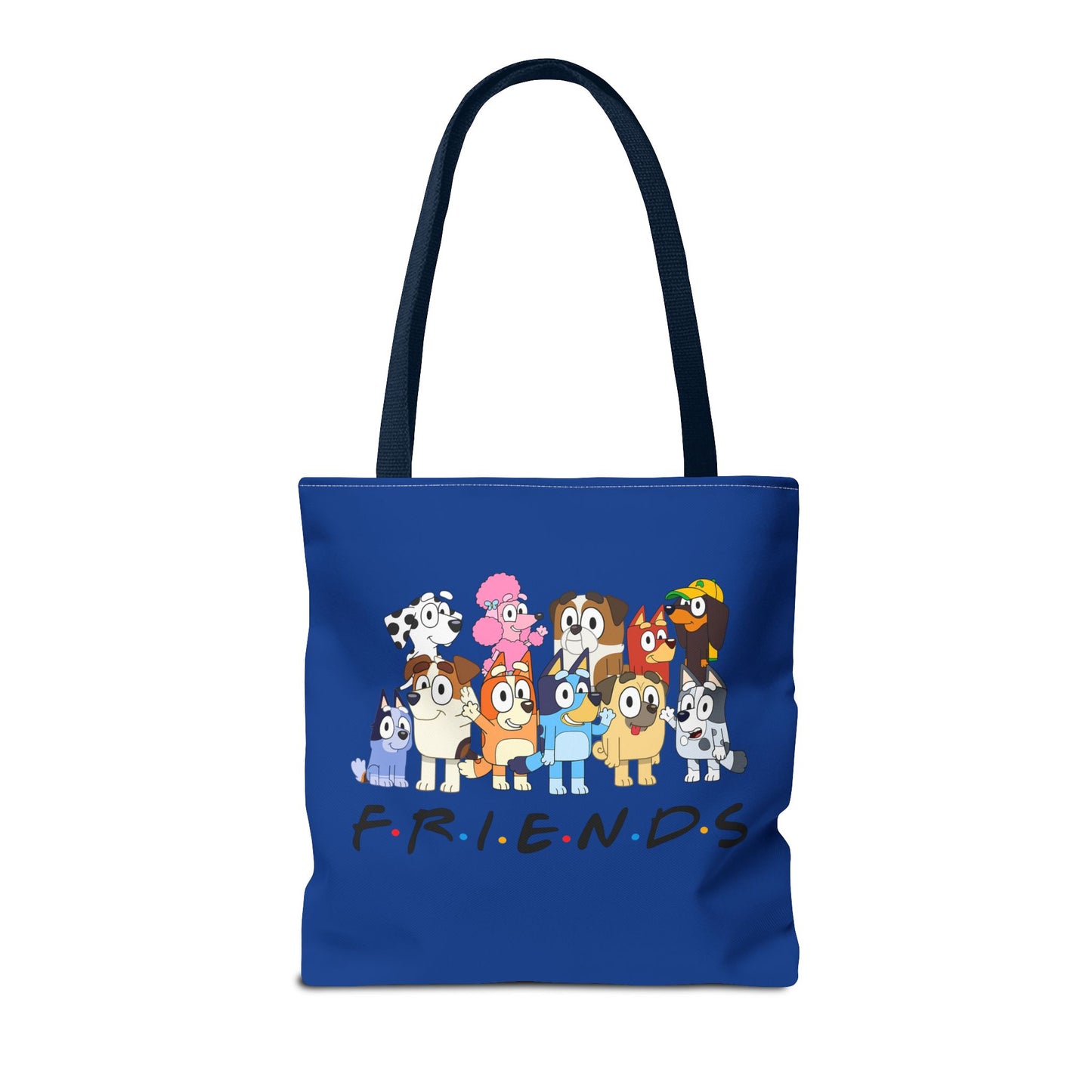 Princess Grace Bluey F.R.I.E.N.D.S. Cartoon Dog Tote Bag Fun & Playful Accessory for Dog Lovers