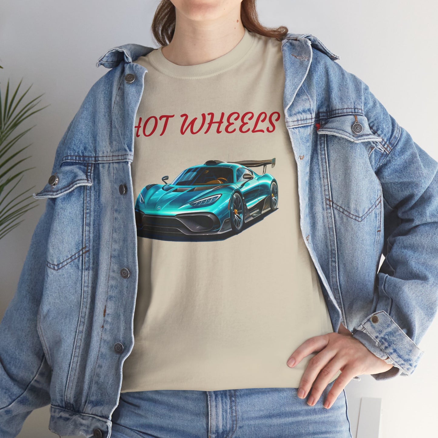 Princess Grace Hot Wheels Unisex Heavy Cotton Tee Cool Car Graphic T-Shirt for Automotive Enthusiasts