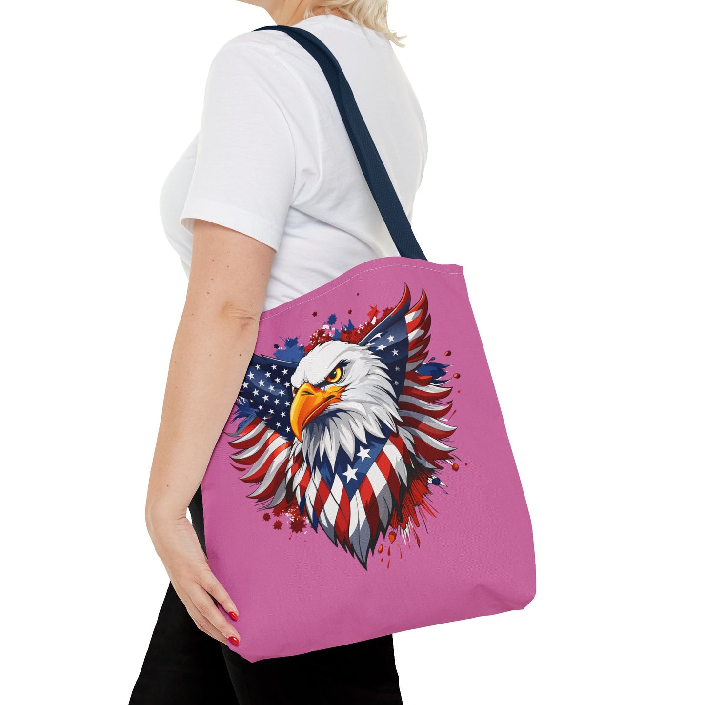 Princess Grace Patriotic Eagle Tote Bag American Spirit Design
