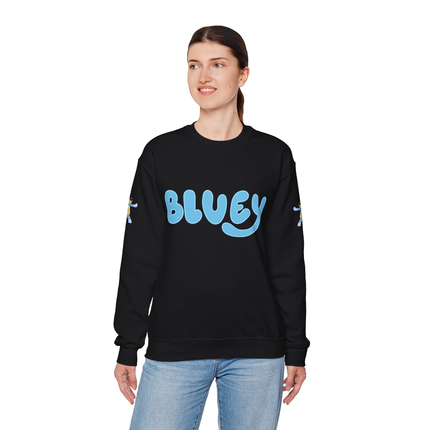 Princess Grace Bluey Unisex Crewneck Sweatshirt Cozy Cartoon Apparel for Kids and Adults