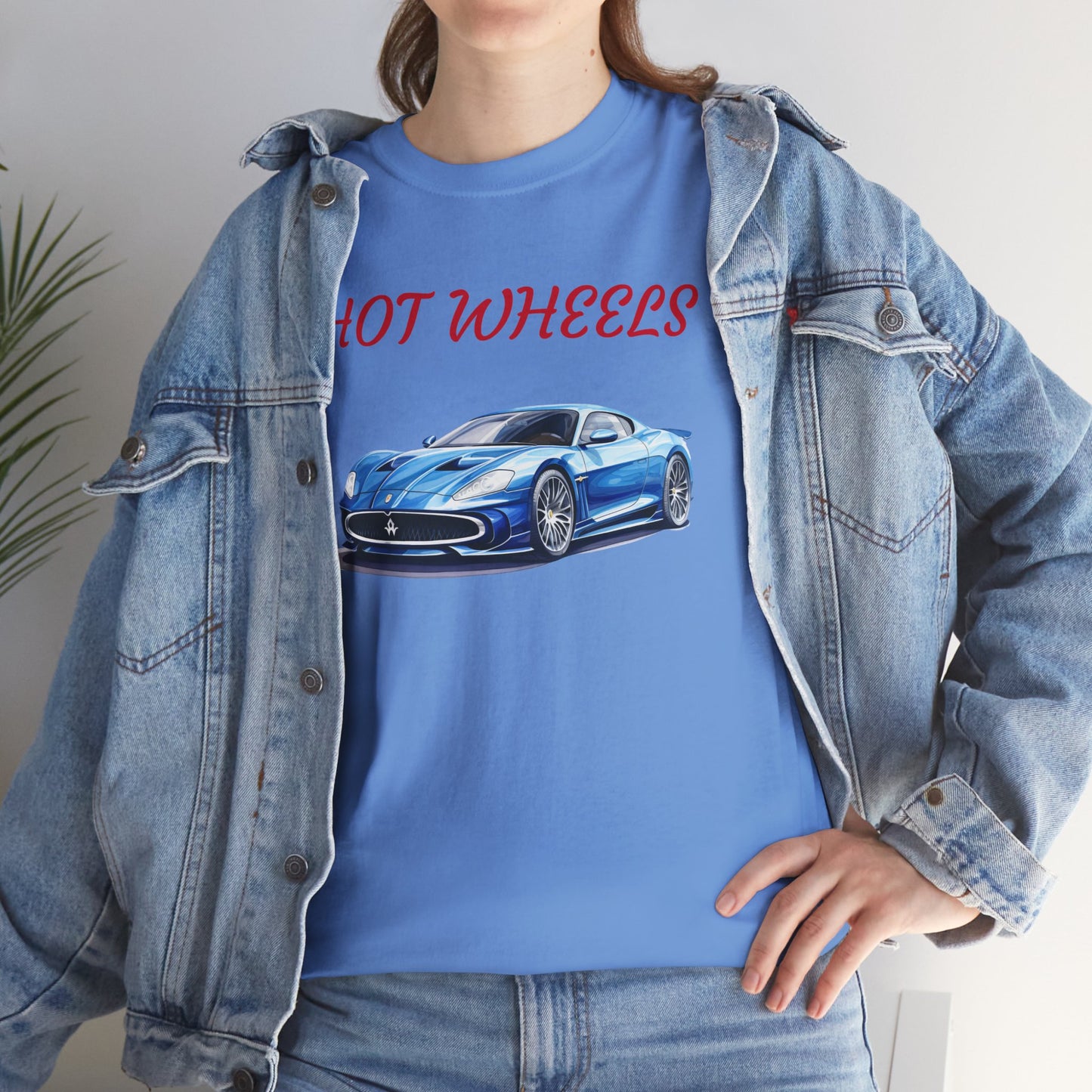 Princess Grace Hot Wheels Unisex Heavy Cotton Tee Classic Car Graphic T-Shirt for Auto Enthusiasts