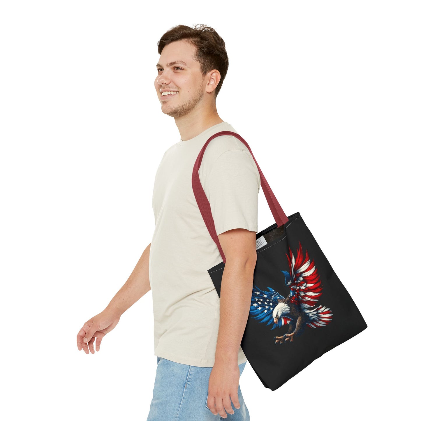 Princess Grace Patriotic Eagle Tote Bag Bold American Spirit Design