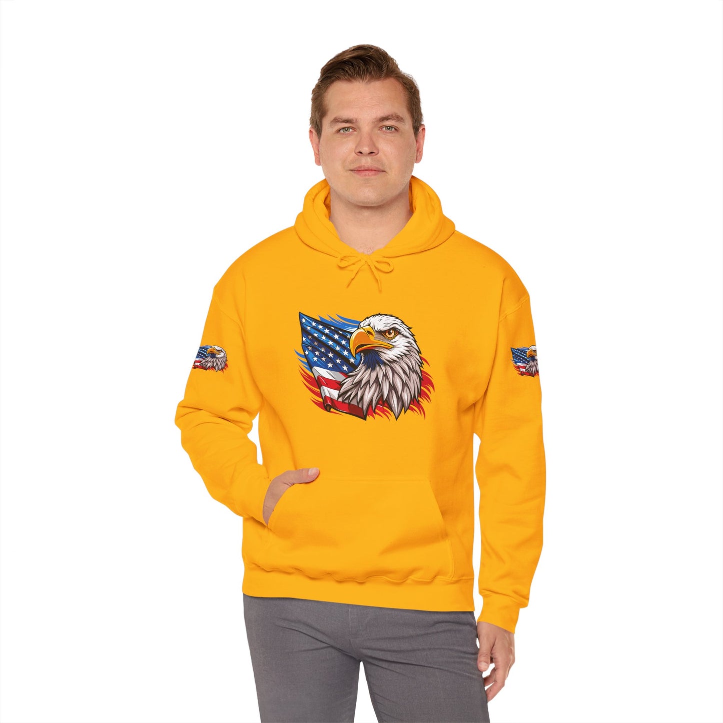Princess Grace Patriotic Eagle Unisex Heavy Blend Hoodie