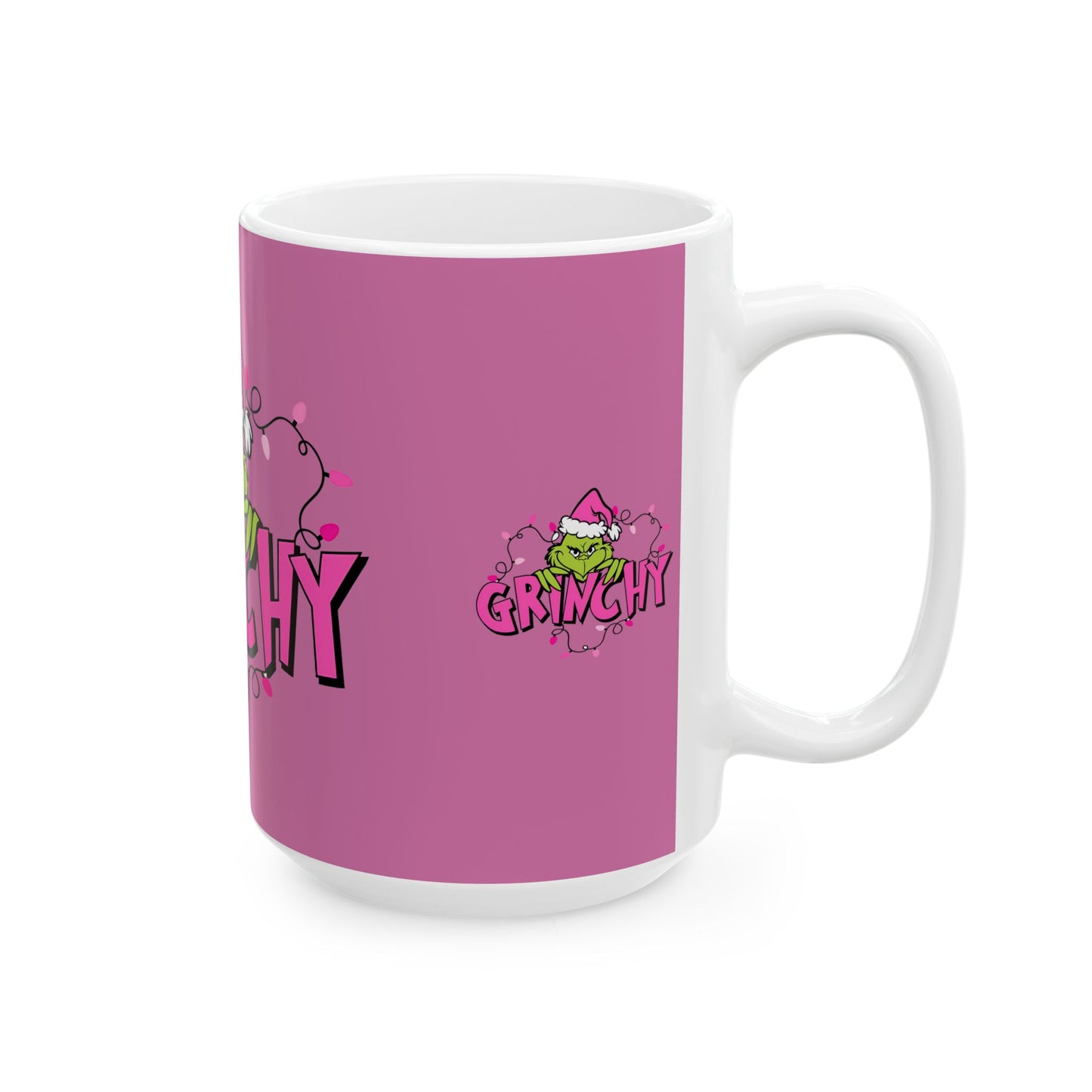 Princess Grace Grinchy Holiday Ceramic Mug Fun 11oz & 15oz Gift for Christmas Lovers
