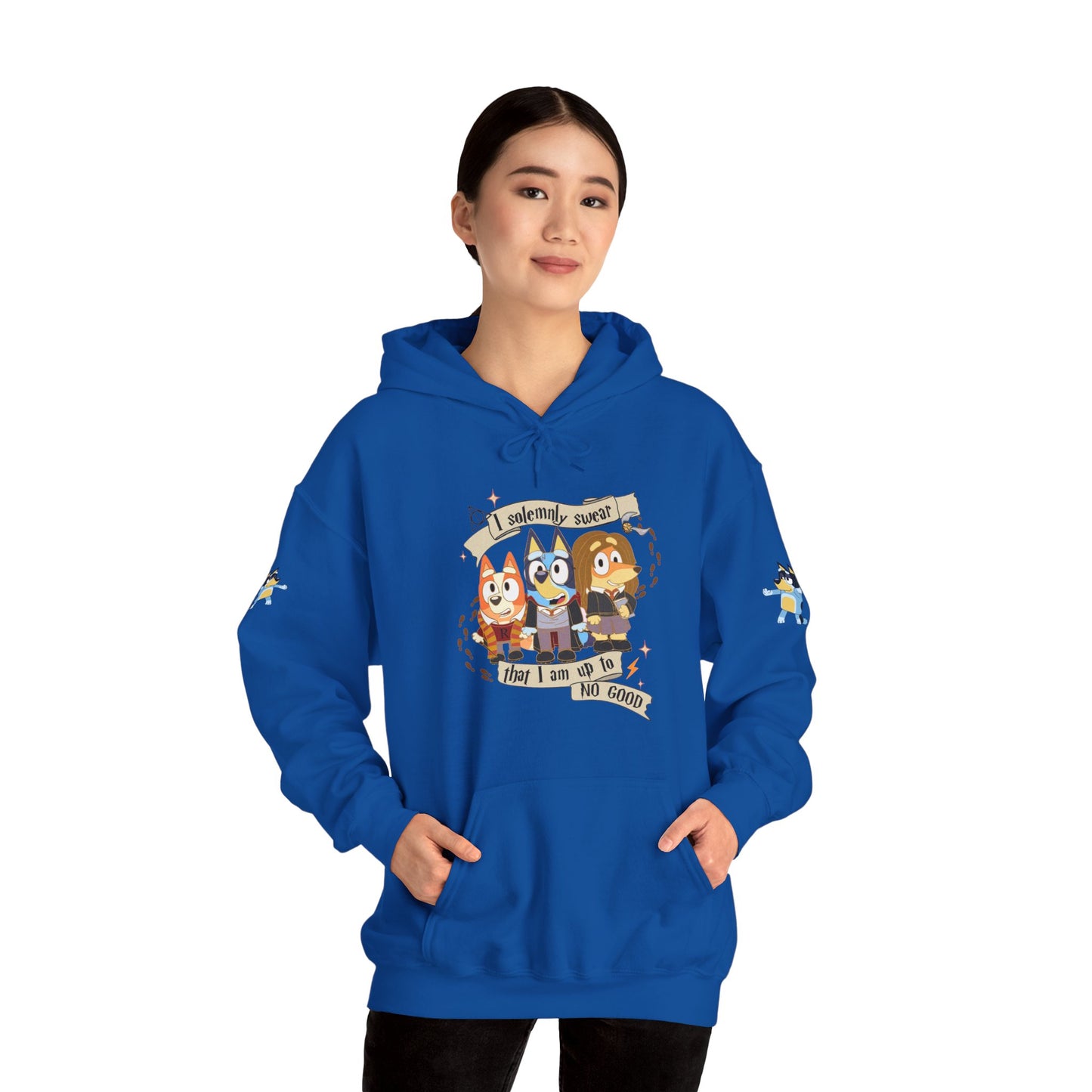 Princess Grace Bluey I Sincerely Sweet! Unisex Heavy Blend Hooded Sweatshirt for Fun Loving Fans