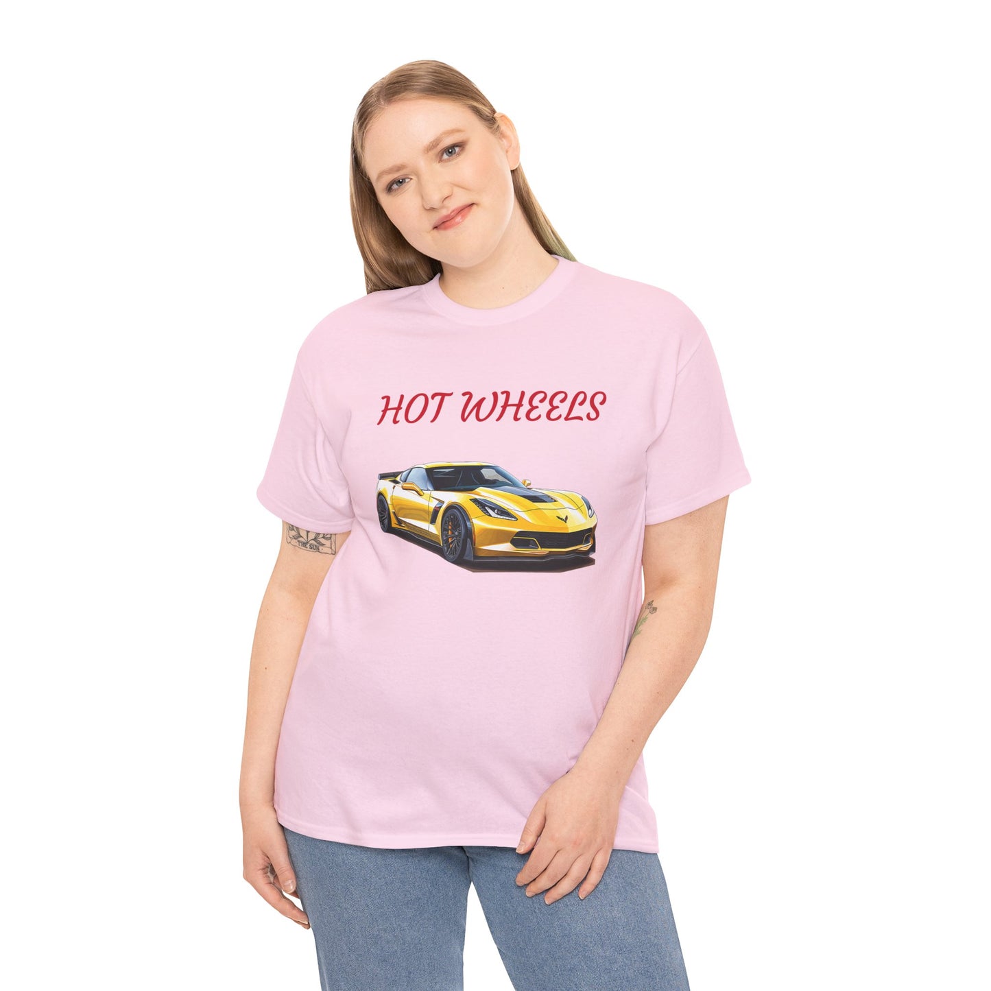 Princess Grace Hot Wheels Unisex Heavy Cotton Tee Sports Car Graphic T-Shirt