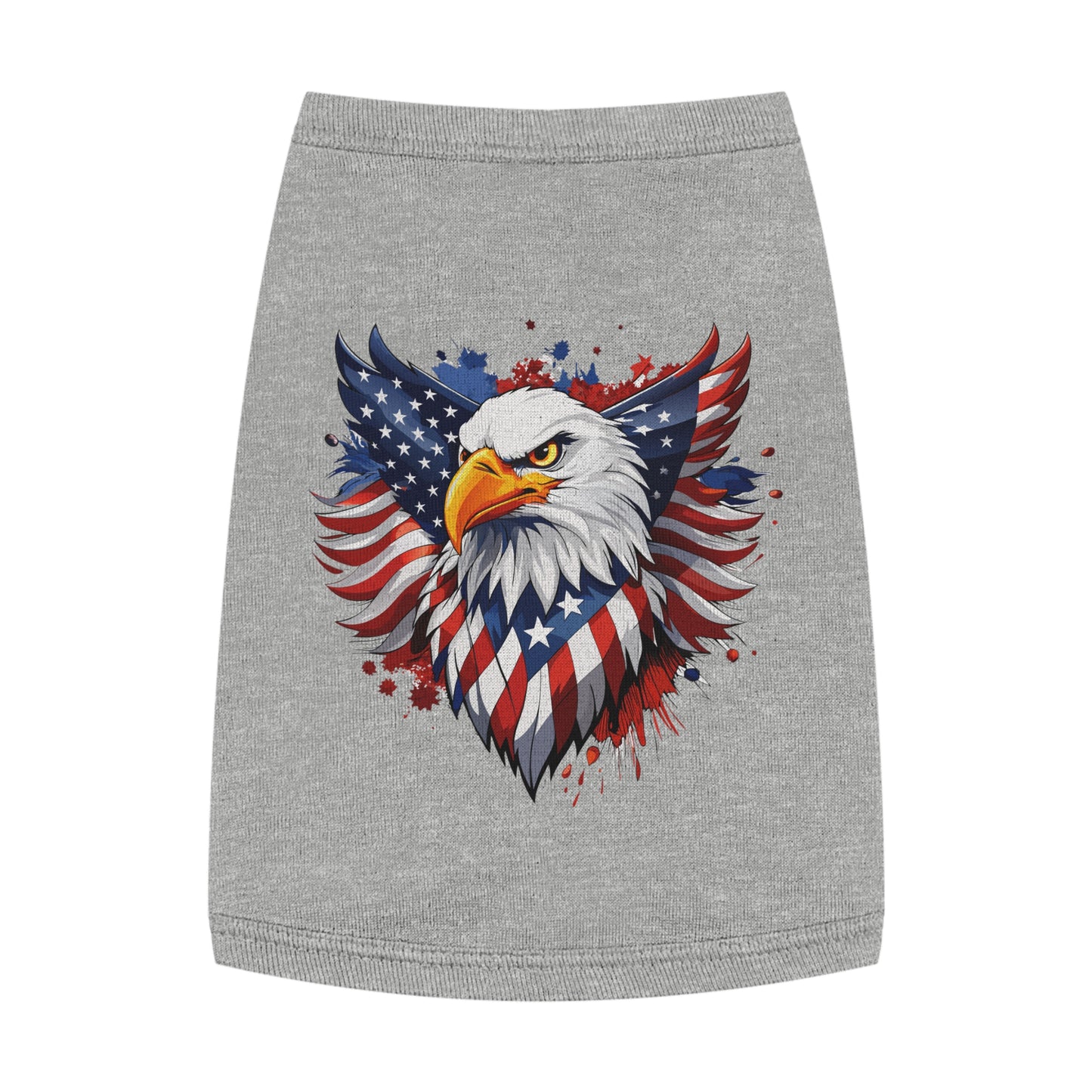 Princess Grace Patriotic Eagle Pet Tank Top USA Flag Design for Holidays & Celebrations