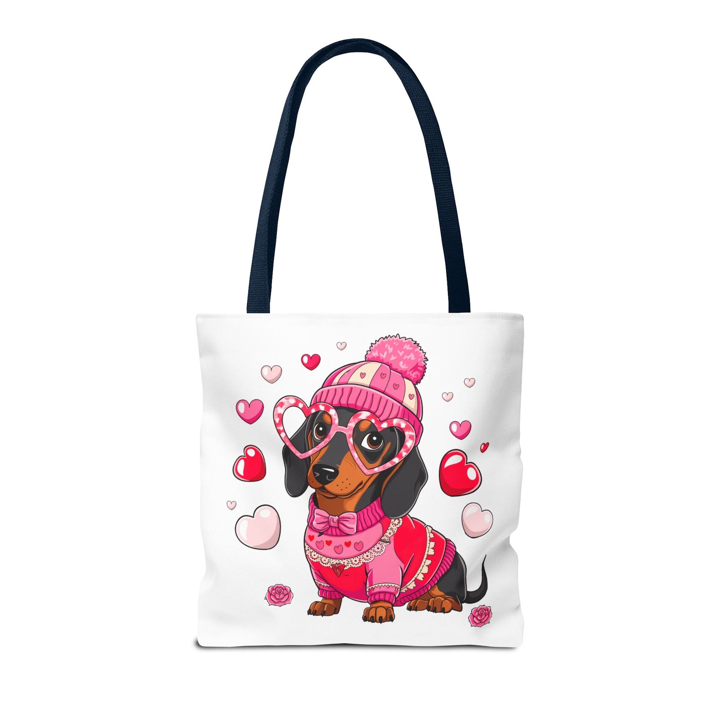 Princess Grace Cute Dog Love Tote Bag Perfect Gift for Dog Lovers on Valentine's Day