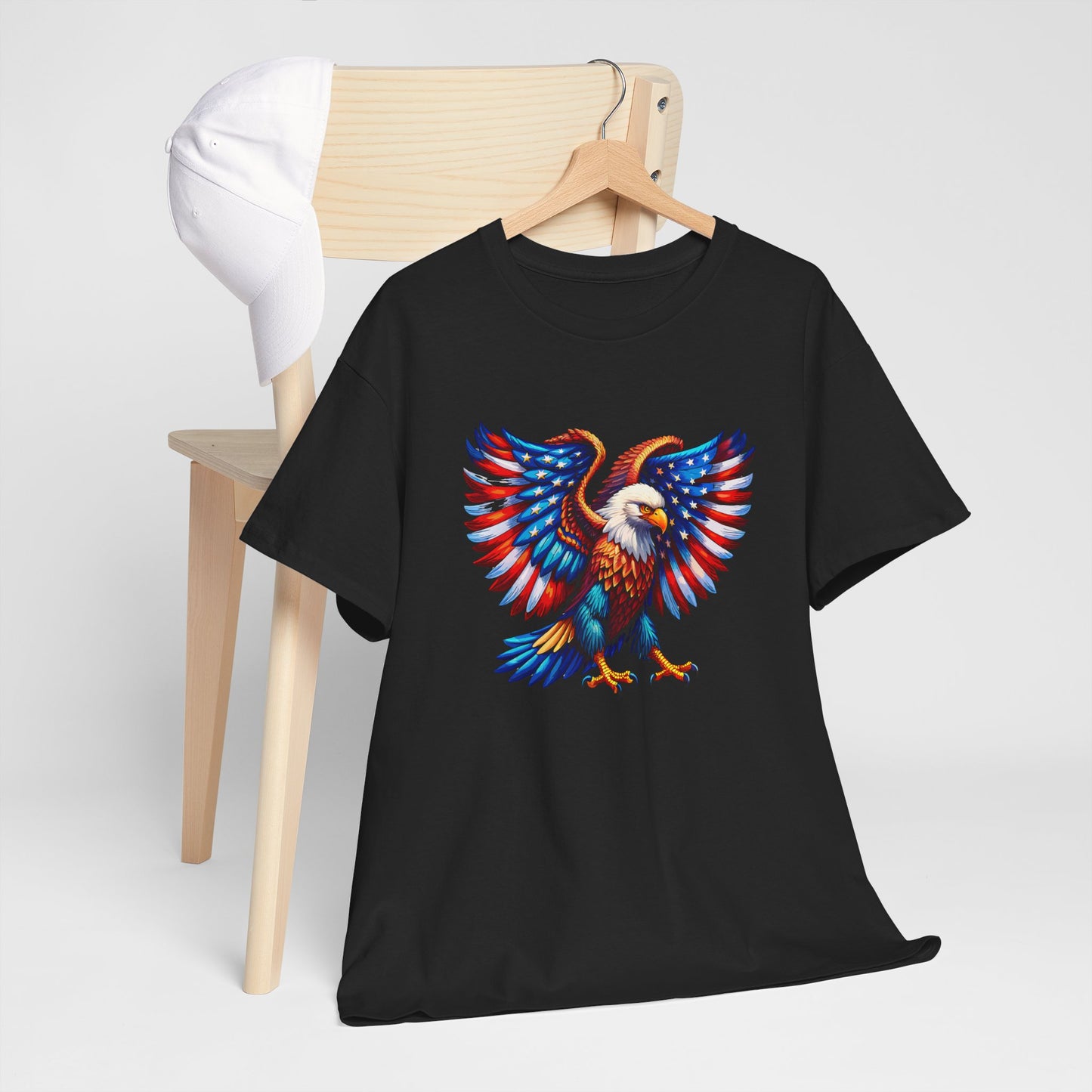 Princess Grace Patriotic Eagle Graphic Tee Unisex Heavy Cotton T-Shirt