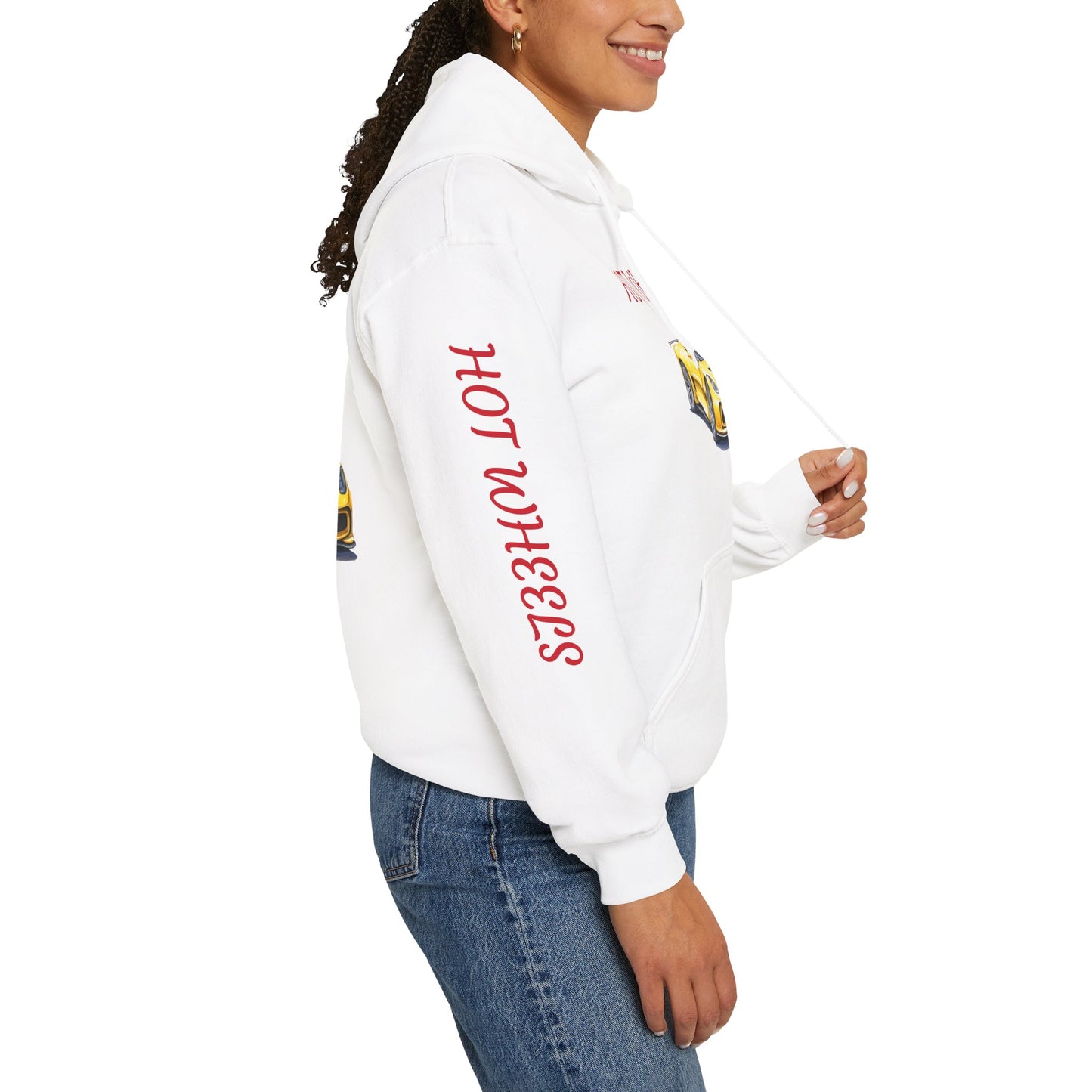 Princess Grace Hot Wheels Unisex Hooded Sweatshirt Racing Style for Car Enthusiasts