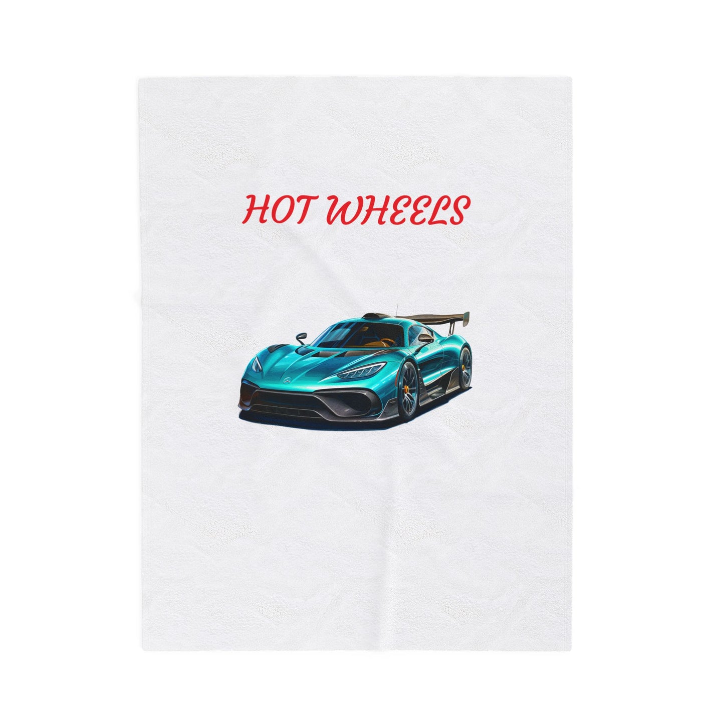 Princess Grace Hot Wheels Velveteen Plush Blanket Cozy Automotive Throw for Car Lovers