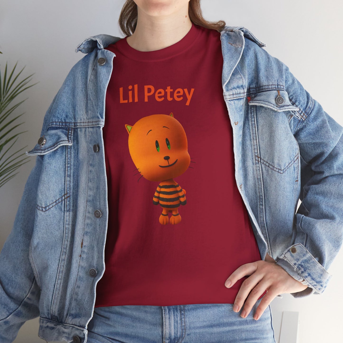 Princess Grace Lil Petey Unisex Heavy Cotton Tee Fun & Playful Cartoon T-Shirt for Kids and Adults