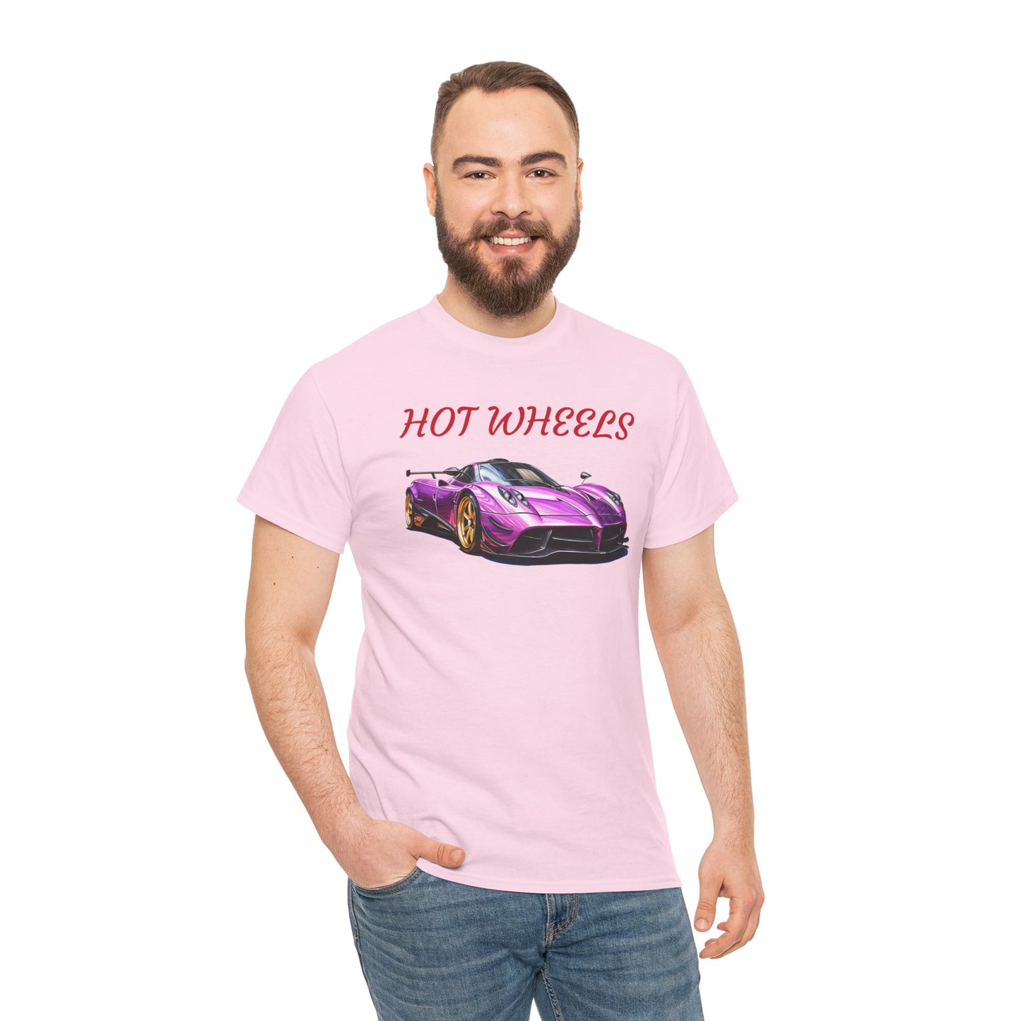 Princess Grace Hot Wheels Unisex Heavy Cotton Tee Retro Car Graphic T-Shirt for Auto Enthusiasts