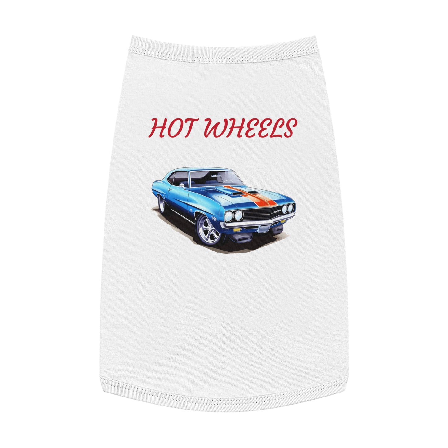 Princess Grace Retro Hot Wheels Pet Tank Top Stylish Dog Apparel for Car Lovers