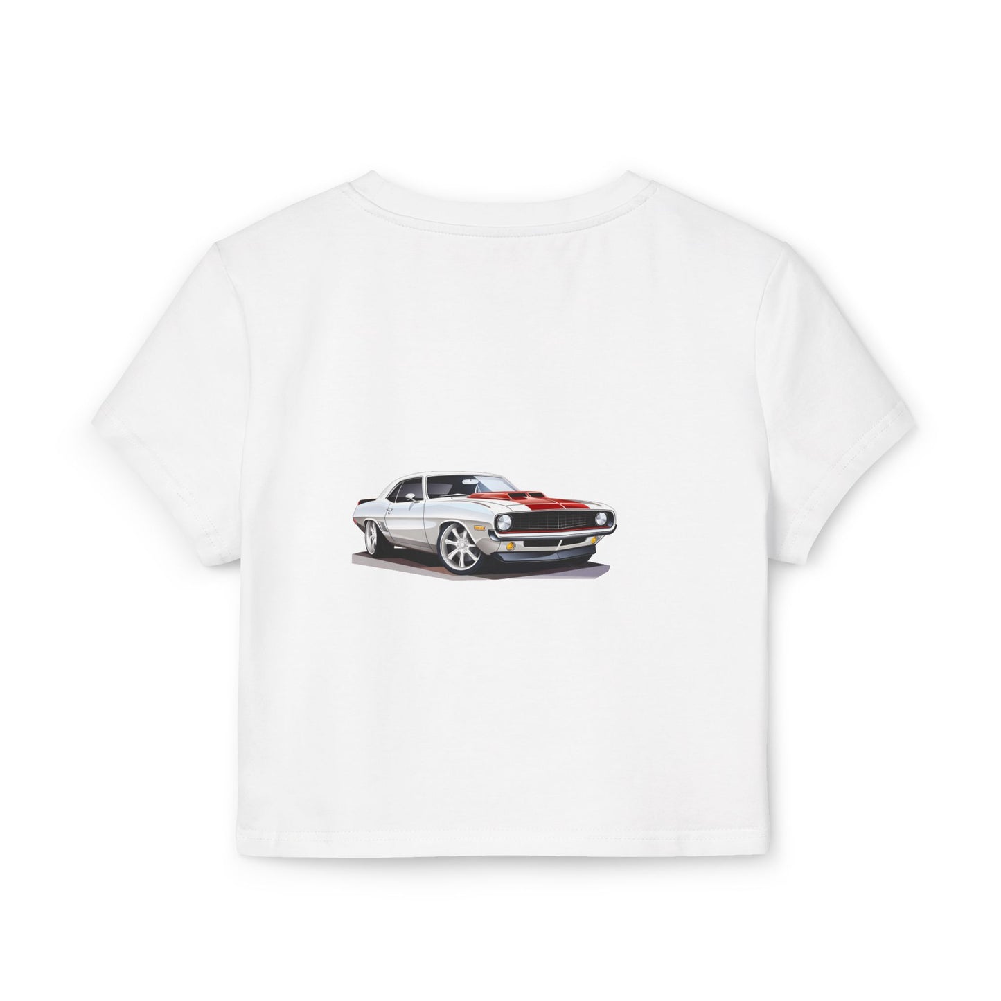 Princess Grace Hot Wheels Women's Baby Tee Vintage Car Graphic Tee for Car Enthusiasts