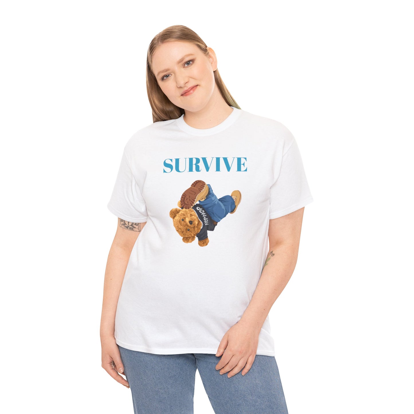 Princess Grace Survive Graphic Unisex Heavy Cotton Tee