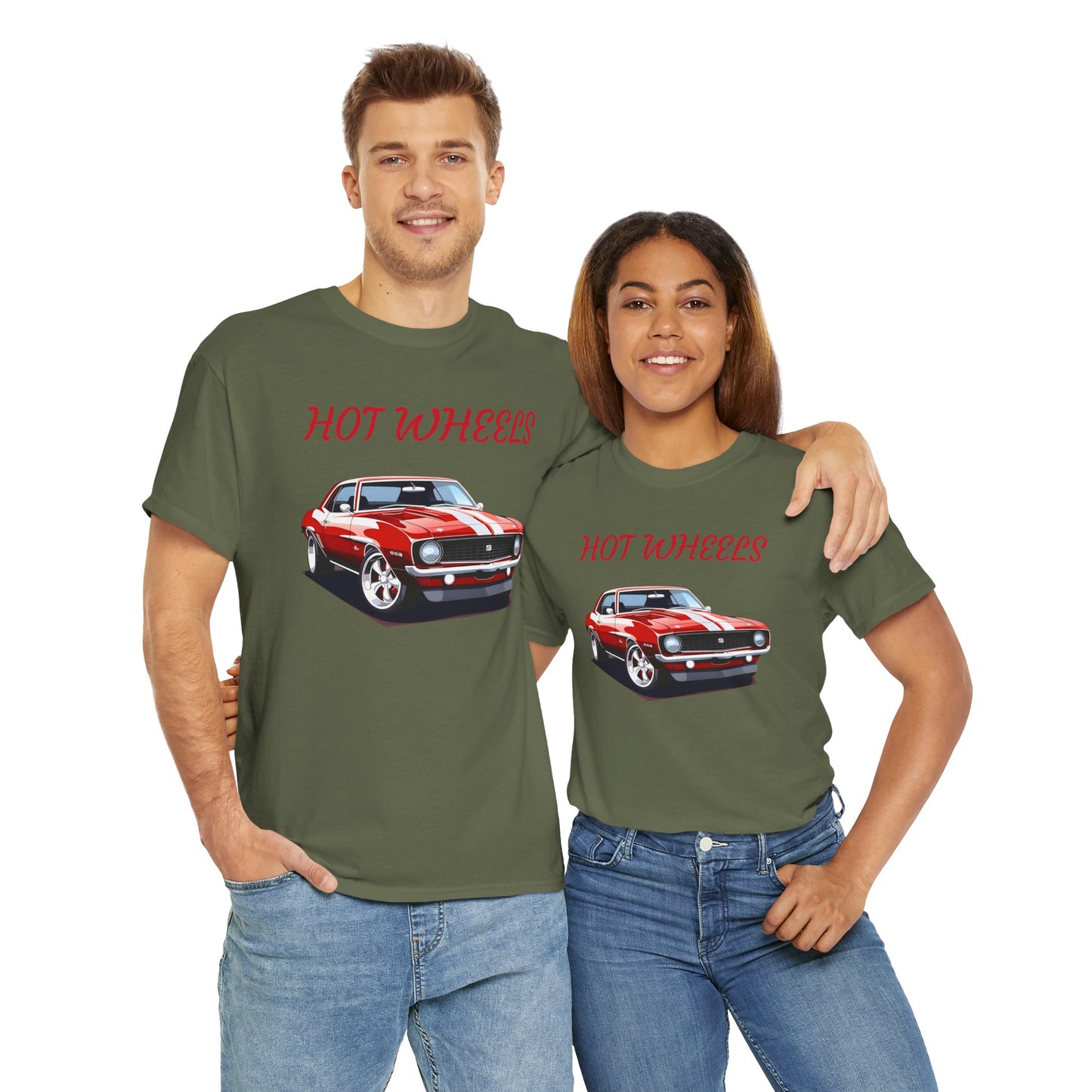 Princess Grace Hot Wheels Graphic Unisex Heavy Cotton Tee Perfect for Car Enthusiasts