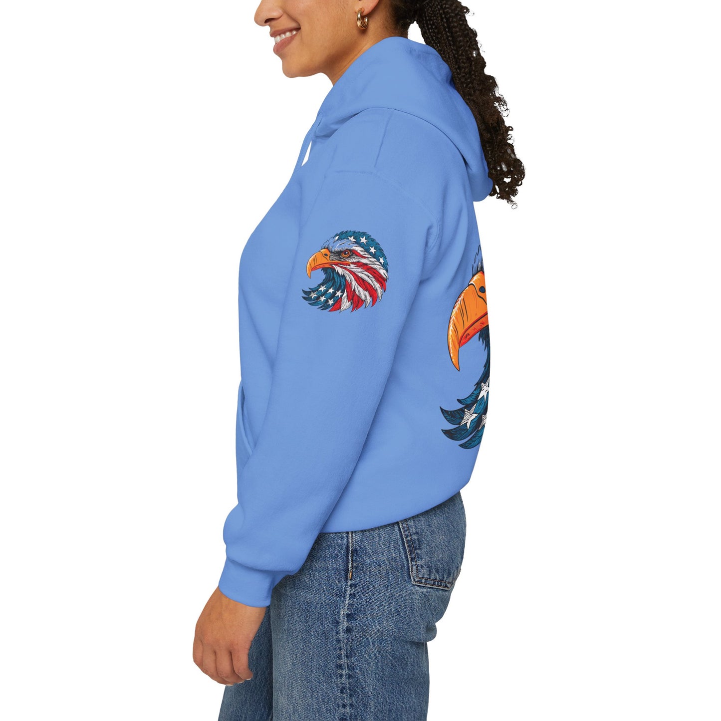 Princess Grace Patriotic Eagle Hoodie Unisex Heavy Blend Sweatshirt