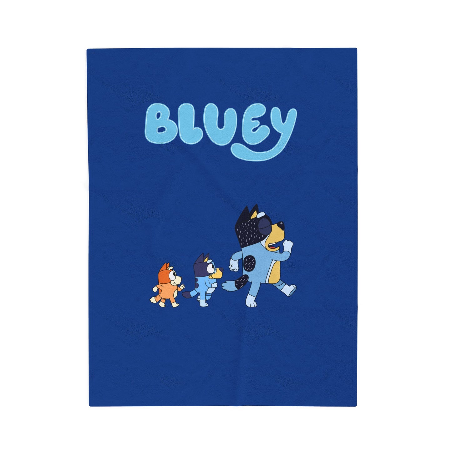 Princess Grace Bluey Velveteen Plush Blanket Cozy Kids Throw for Comfort & Playtime
