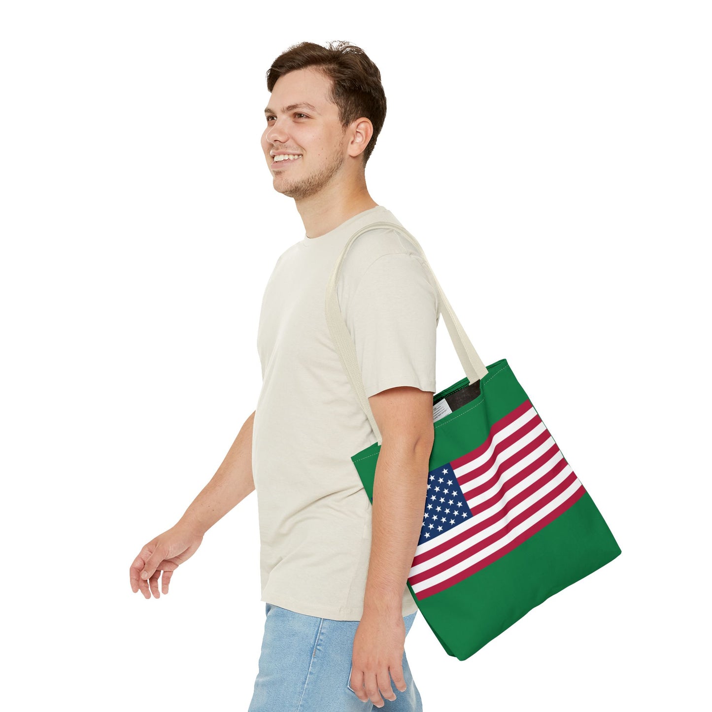 Princess Grace Patriotic Tote Bag USA Flag Design, Perfect for Independence Day