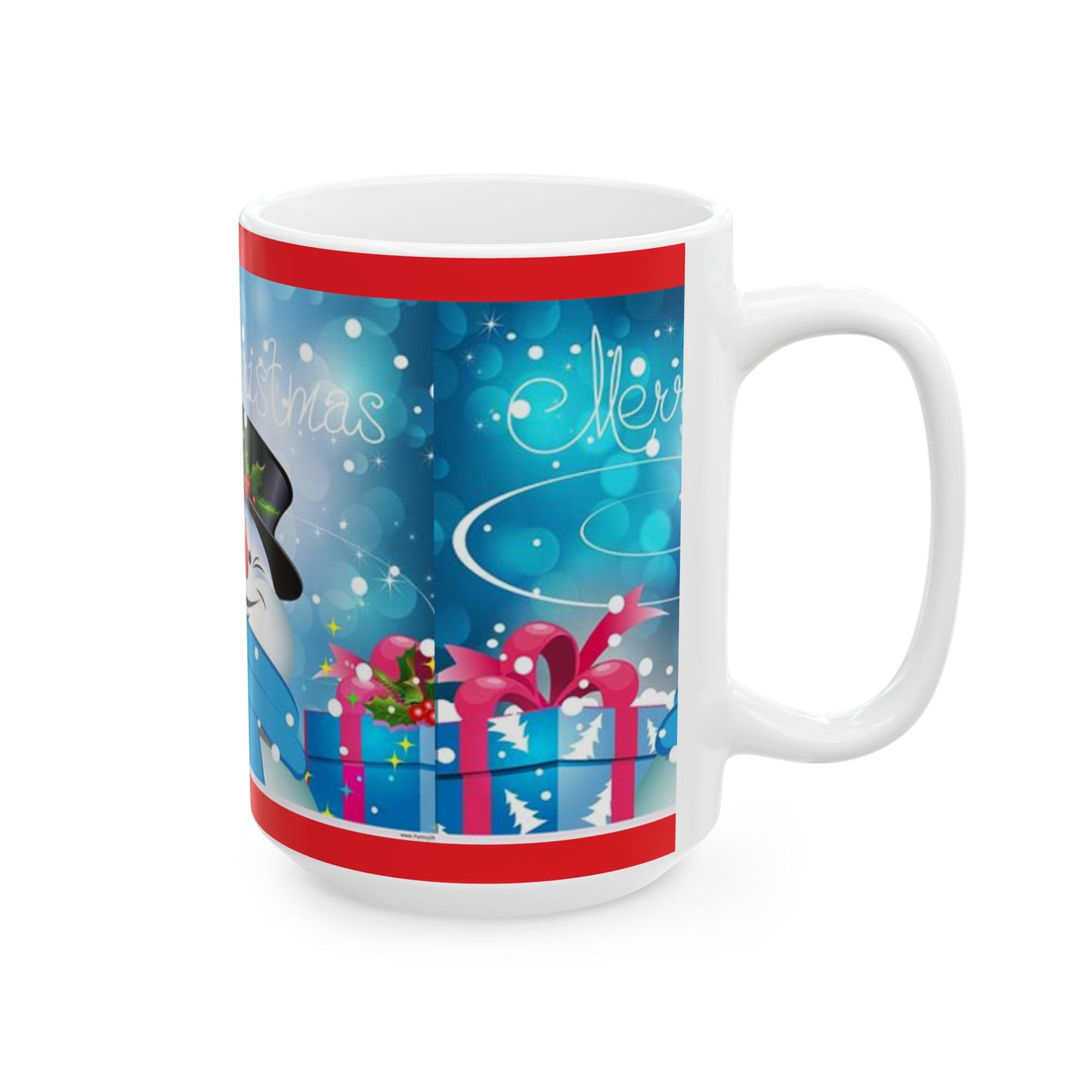 Princess Grace Festive Christmas Snowman Ceramic Mug 11oz & 15oz