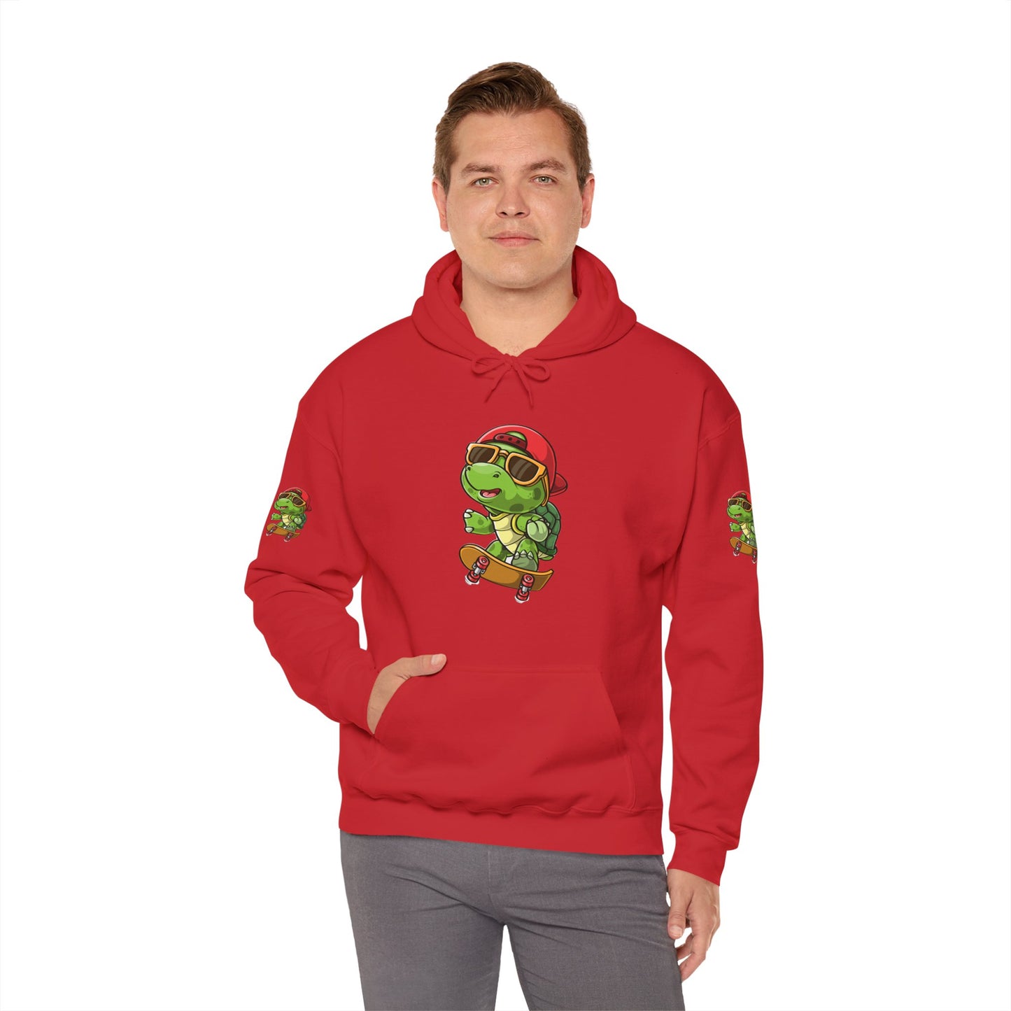 Princess Grace Cool Skateboarding Turtle Unisex Hoodie Fun and Stylish