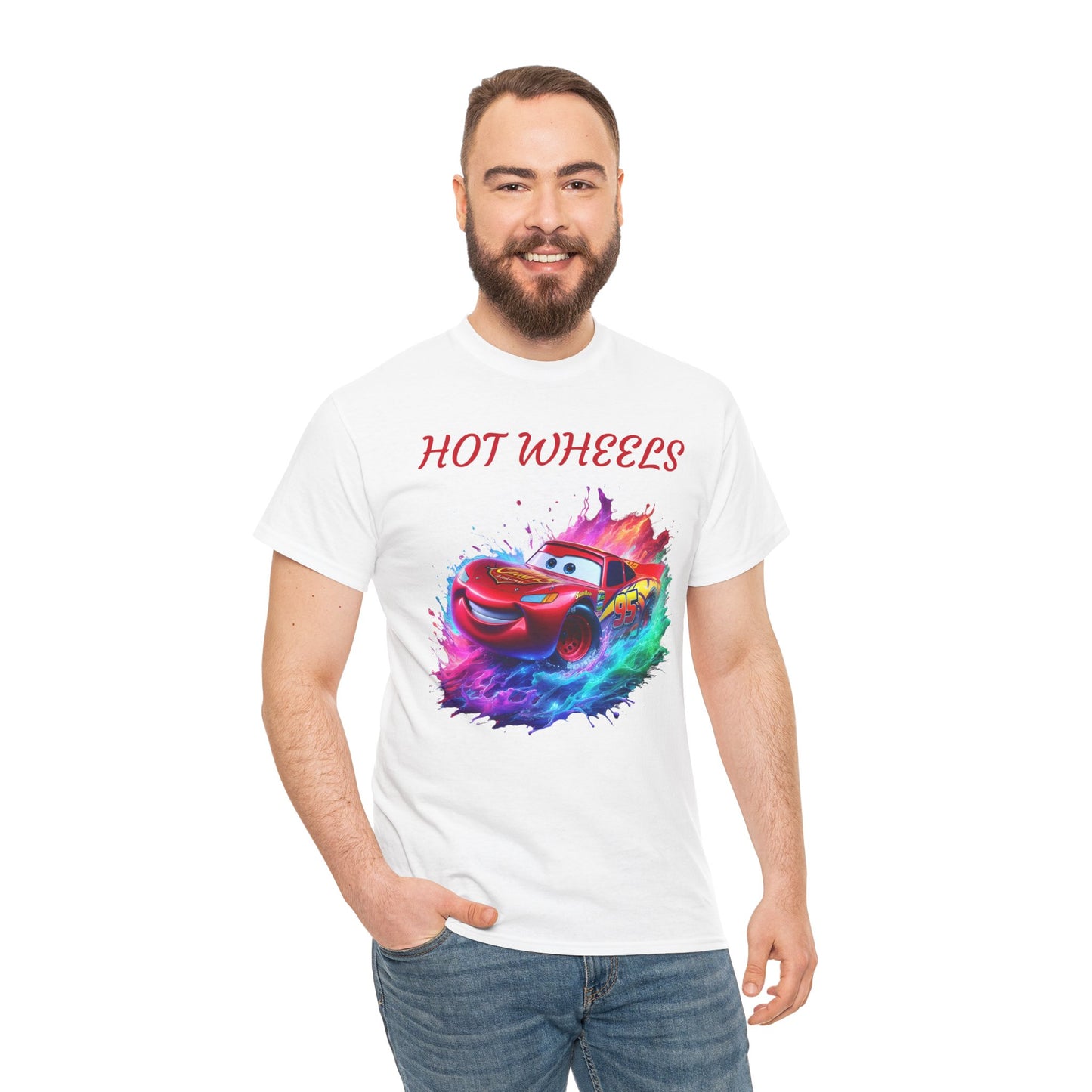 Princess Grace Hot Wheels Unisex Heavy Cotton Tee Vibrant Racing Graphic T-Shirt