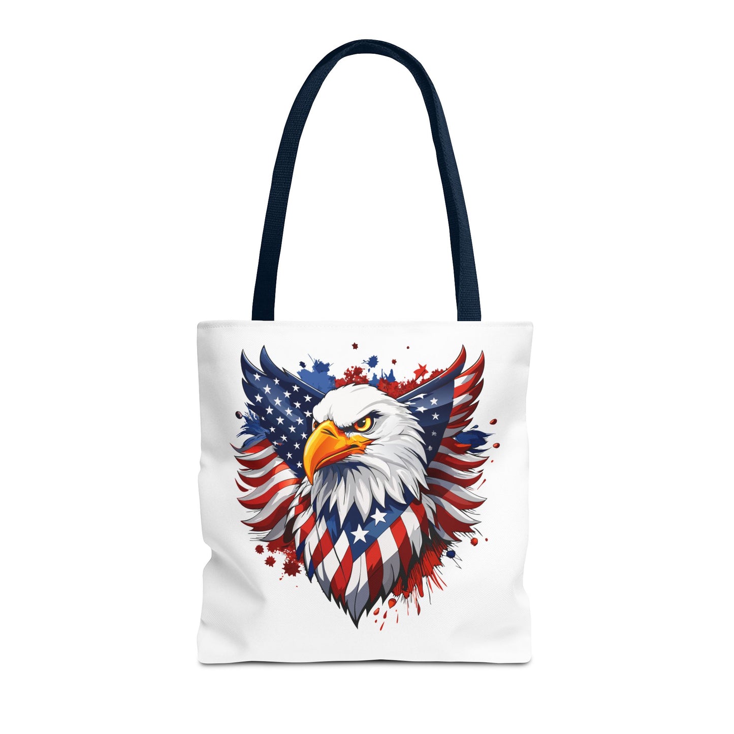 Princess Grace Patriotic Eagle Tote Bag Red White and Blue Design for Independence Day