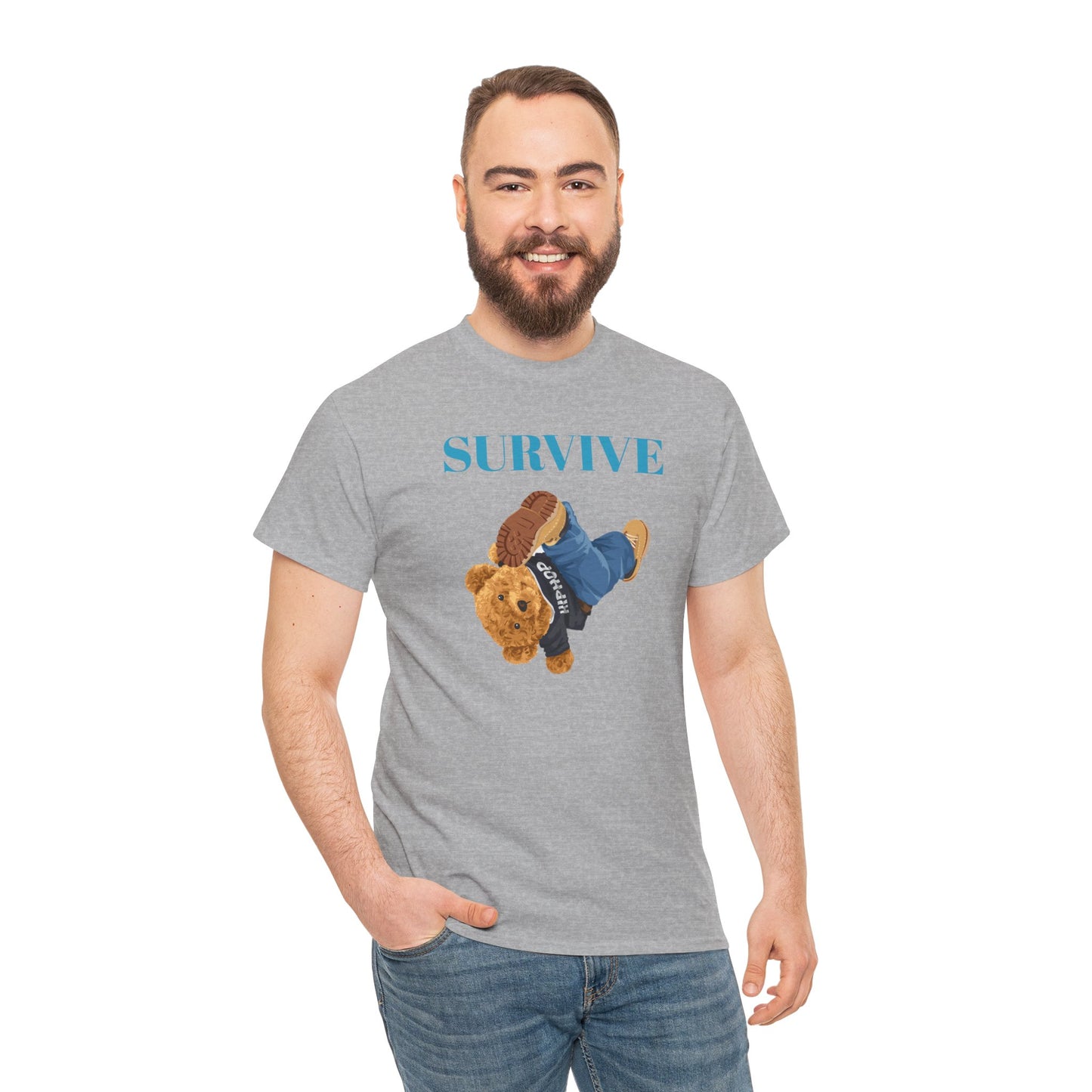 Princess Grace Survive Graphic Unisex Heavy Cotton Tee