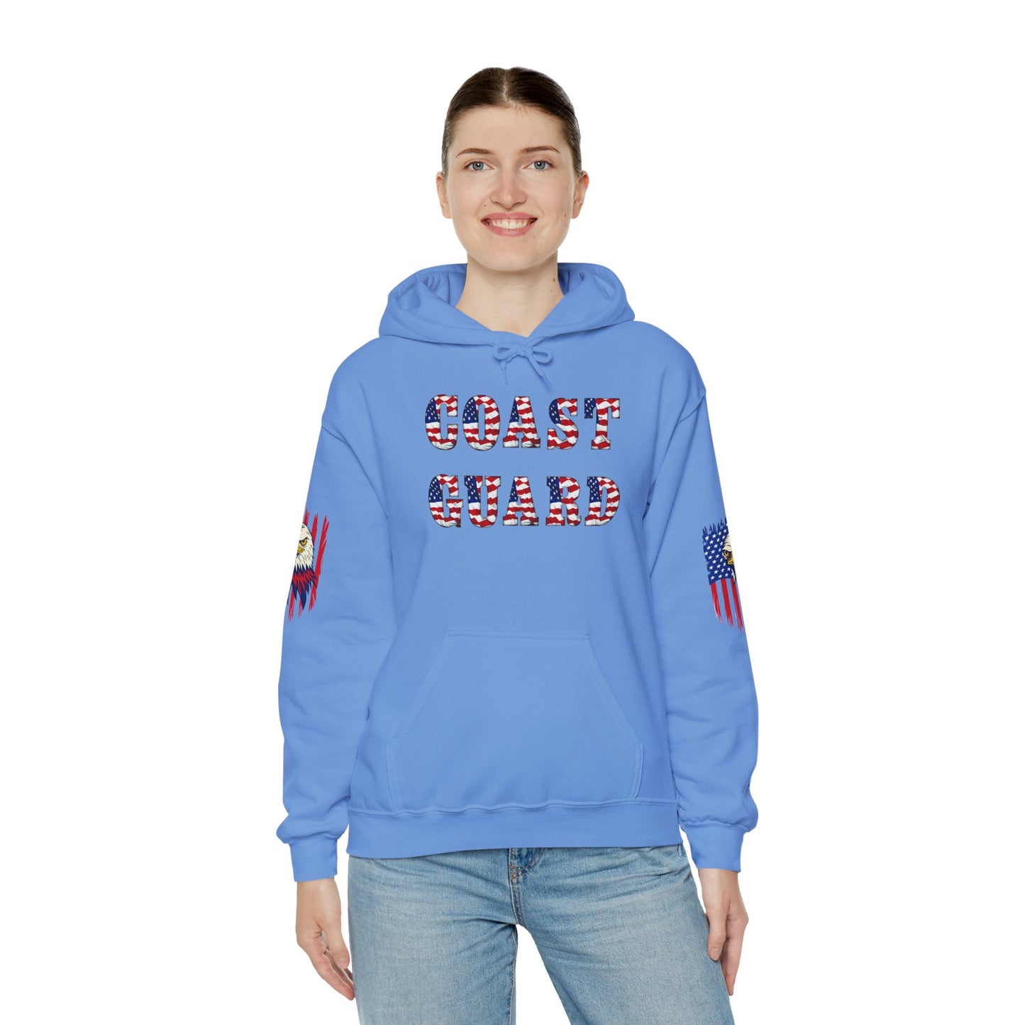 Princess Grace Patriotic Coast Guard Sweatshirt Unisex Heavy Blend Hoodie