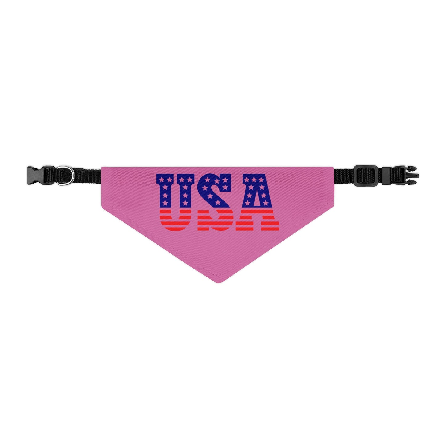 Princess Grace Patriotic Dog Bandana Collar USA Flag Design for July 4th Celebrations