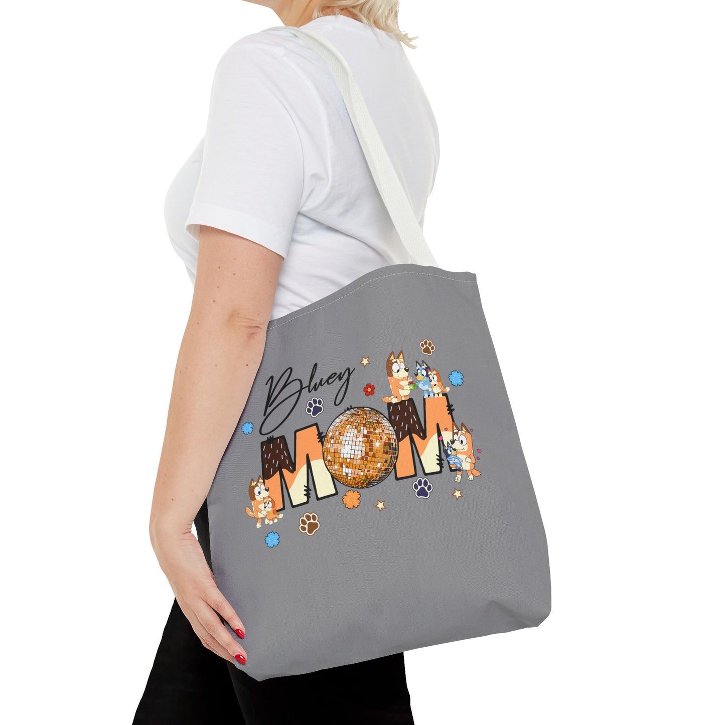 Princess Grace Bluey Mom Tote Bag Stylish Pet Lover Gift with Fun Design