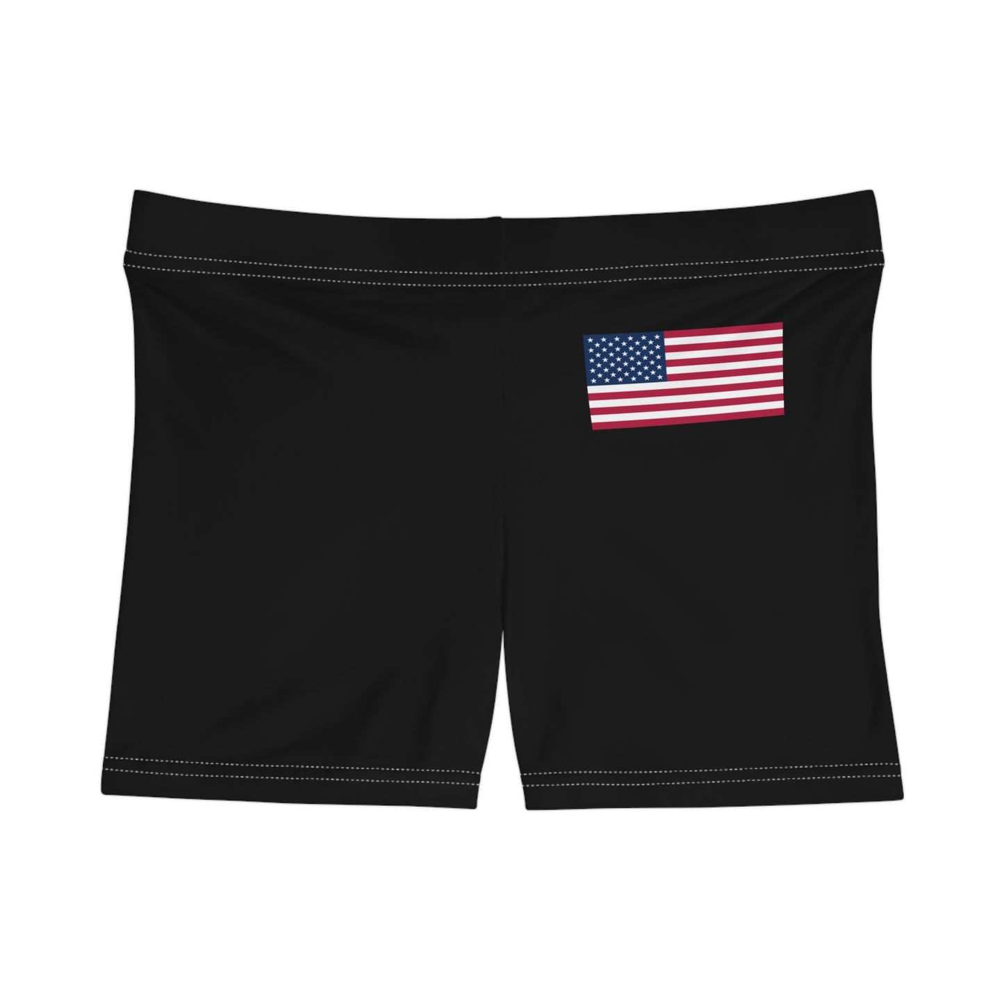Princess Grace Patriotic Women's Shorts with American Flag