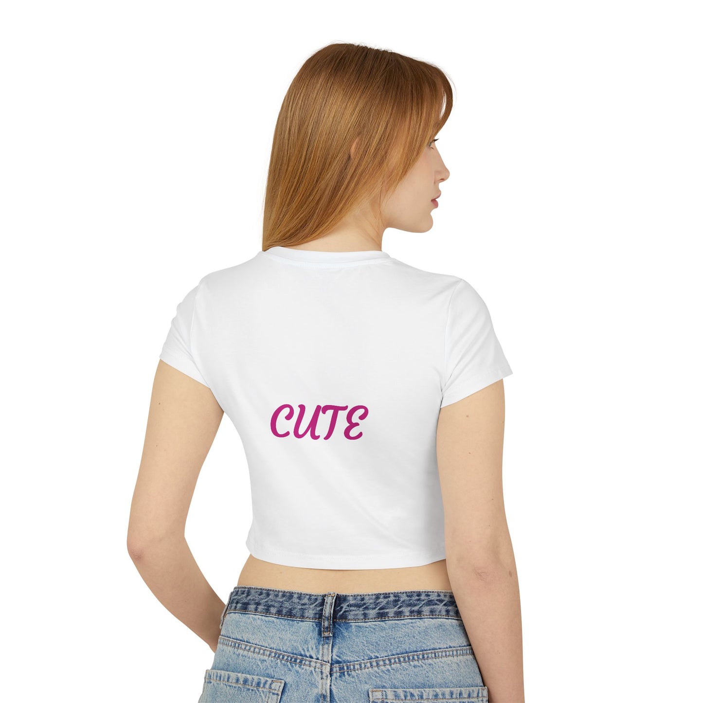 Princess Grace Cute Tiger Women's Baby Tee Playful and Stylish Top for Animal Lovers