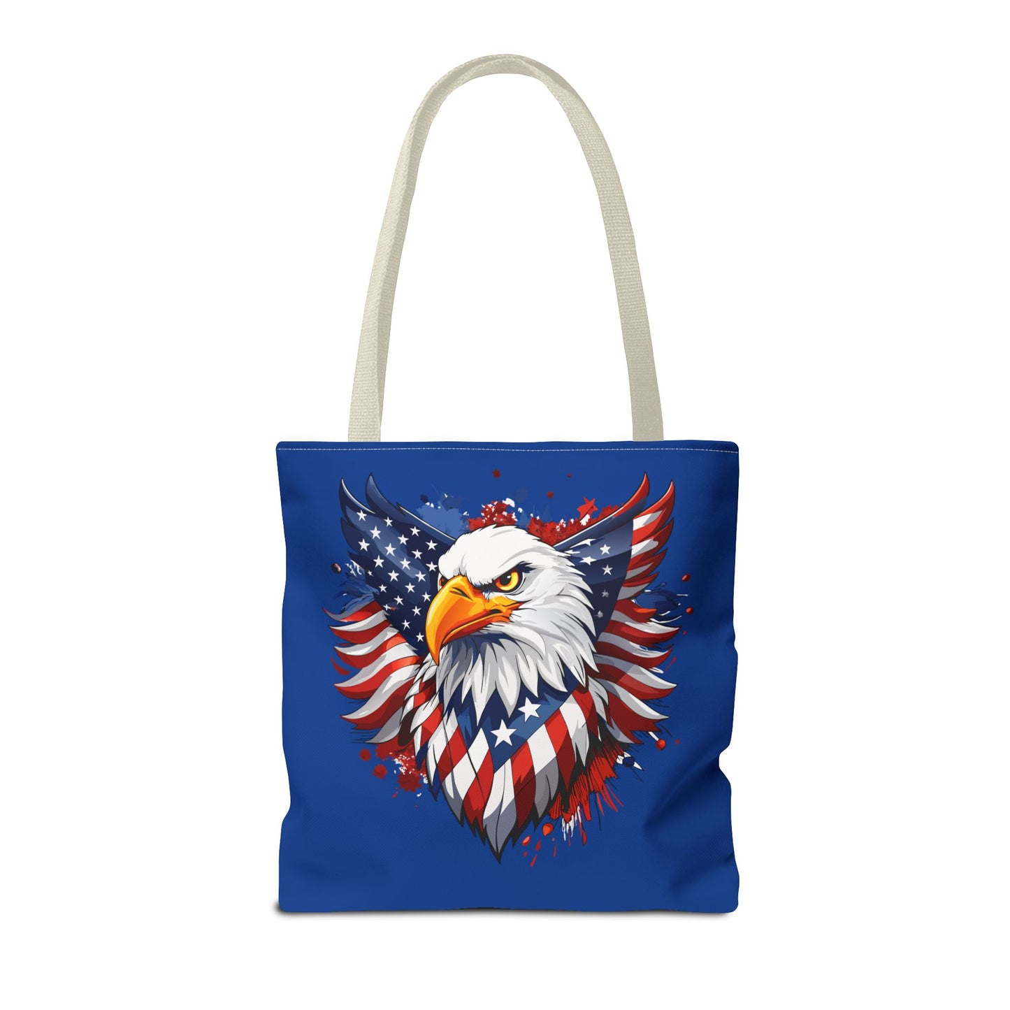 Princess Grace Patriotic Eagle Tote Bag USA Flag Design for Independence Day & Everyday Use