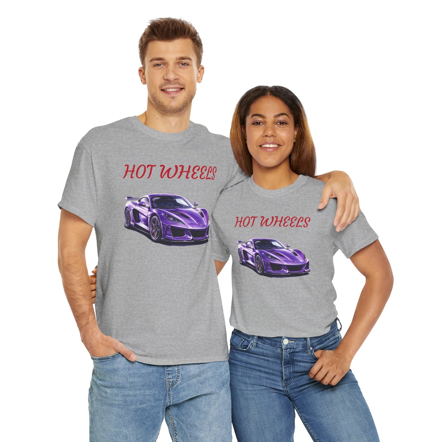 Princess Grace Hot Wheels Graphic Unisex Heavy Cotton Tee Perfect for Car Enthusiasts