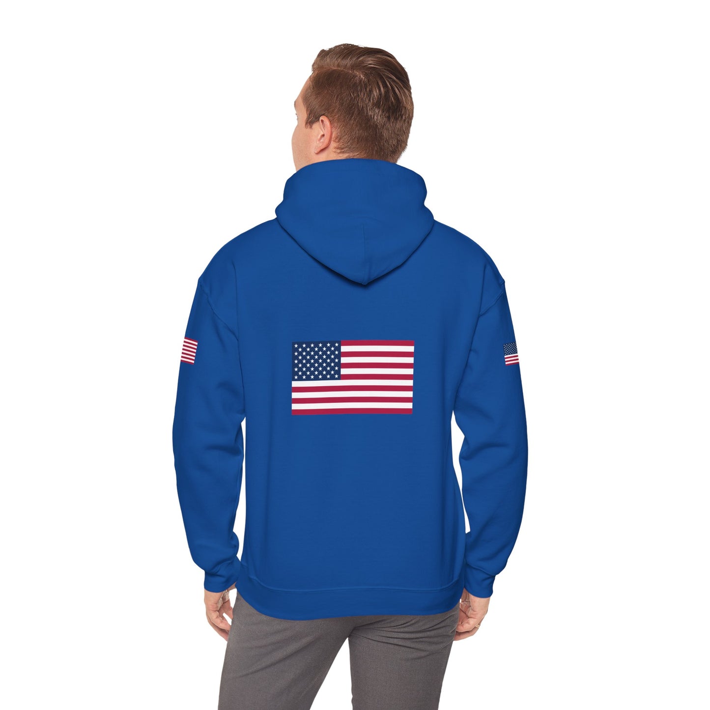 Princess Grace Patriotic American Flag Hoodie Unisex Heavy Blend Sweatshirt